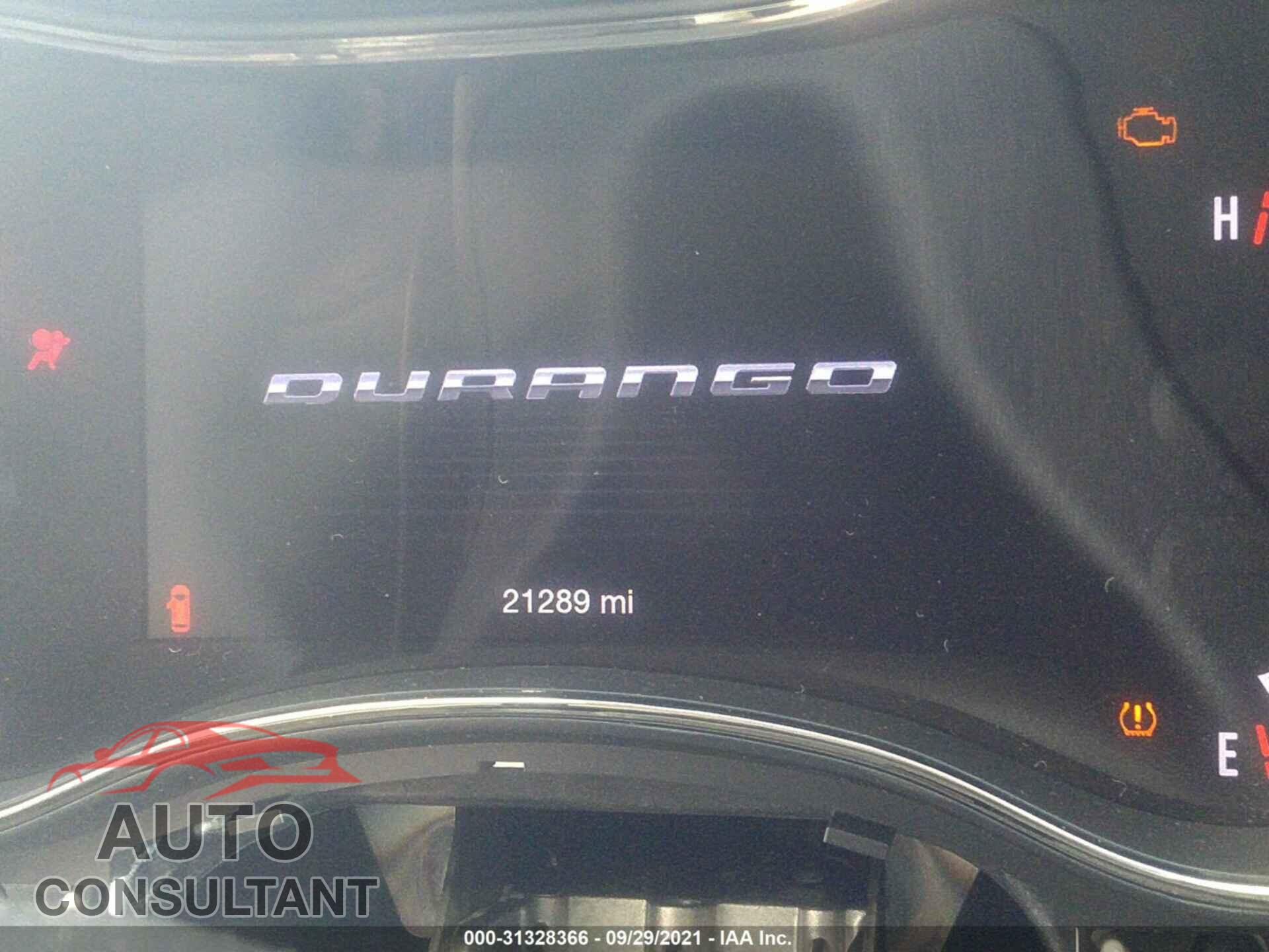 DODGE DURANGO 2018 - 1C4RDJDG2JC372478