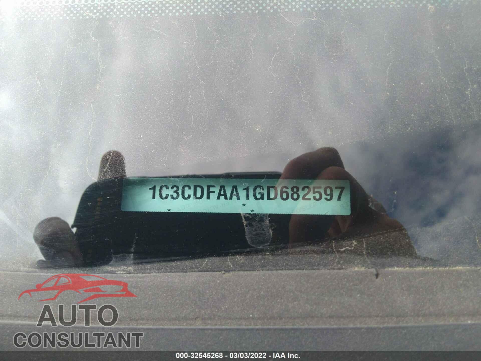 DODGE DART 2016 - 1C3CDFAA1GD682597