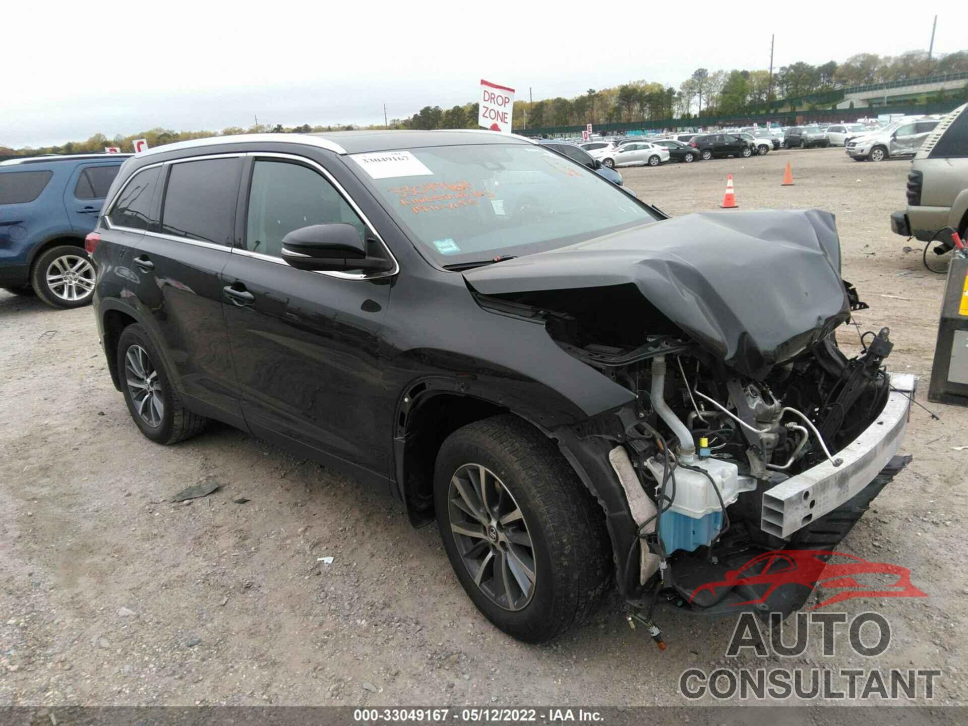 TOYOTA HIGHLANDER 2019 - 5TDJZRFH9KS618137