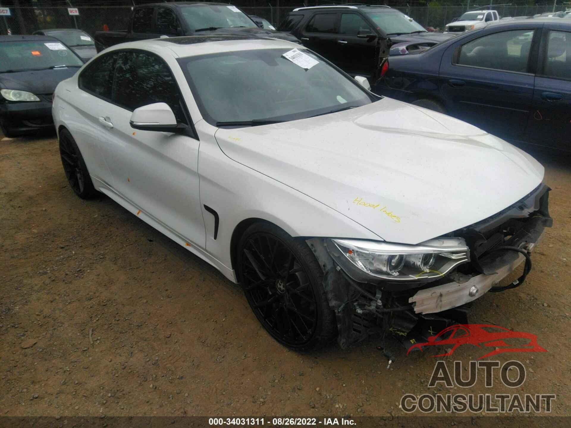 BMW 4 SERIES 2016 - WBA3R5C56GK374356