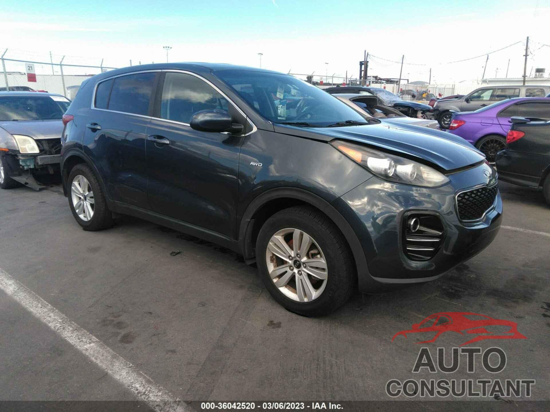 KIA SPORTAGE 2017 - KNDPMCAC9H7155498