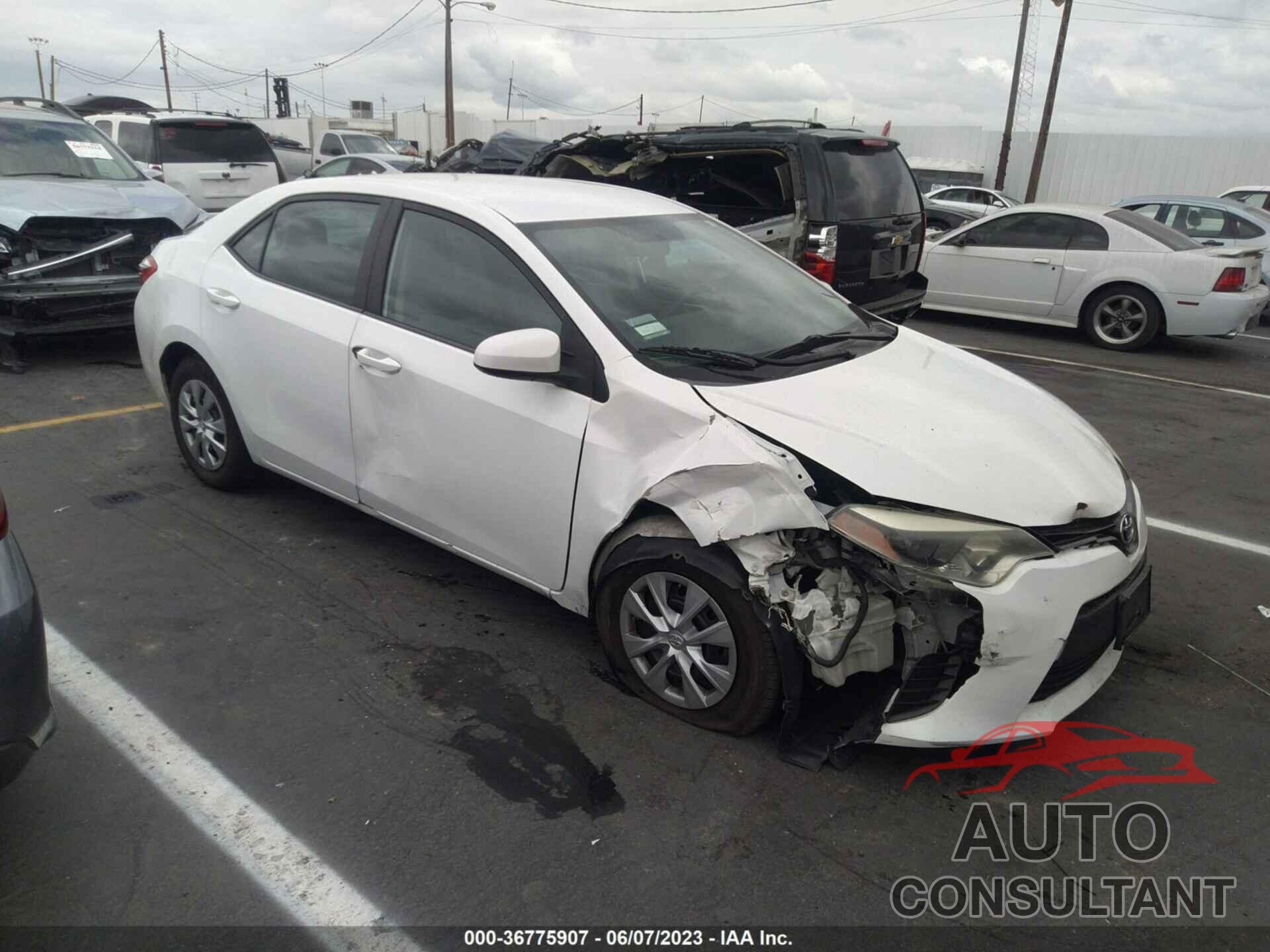 TOYOTA COROLLA 2015 - 5YFBURHEXFP287766