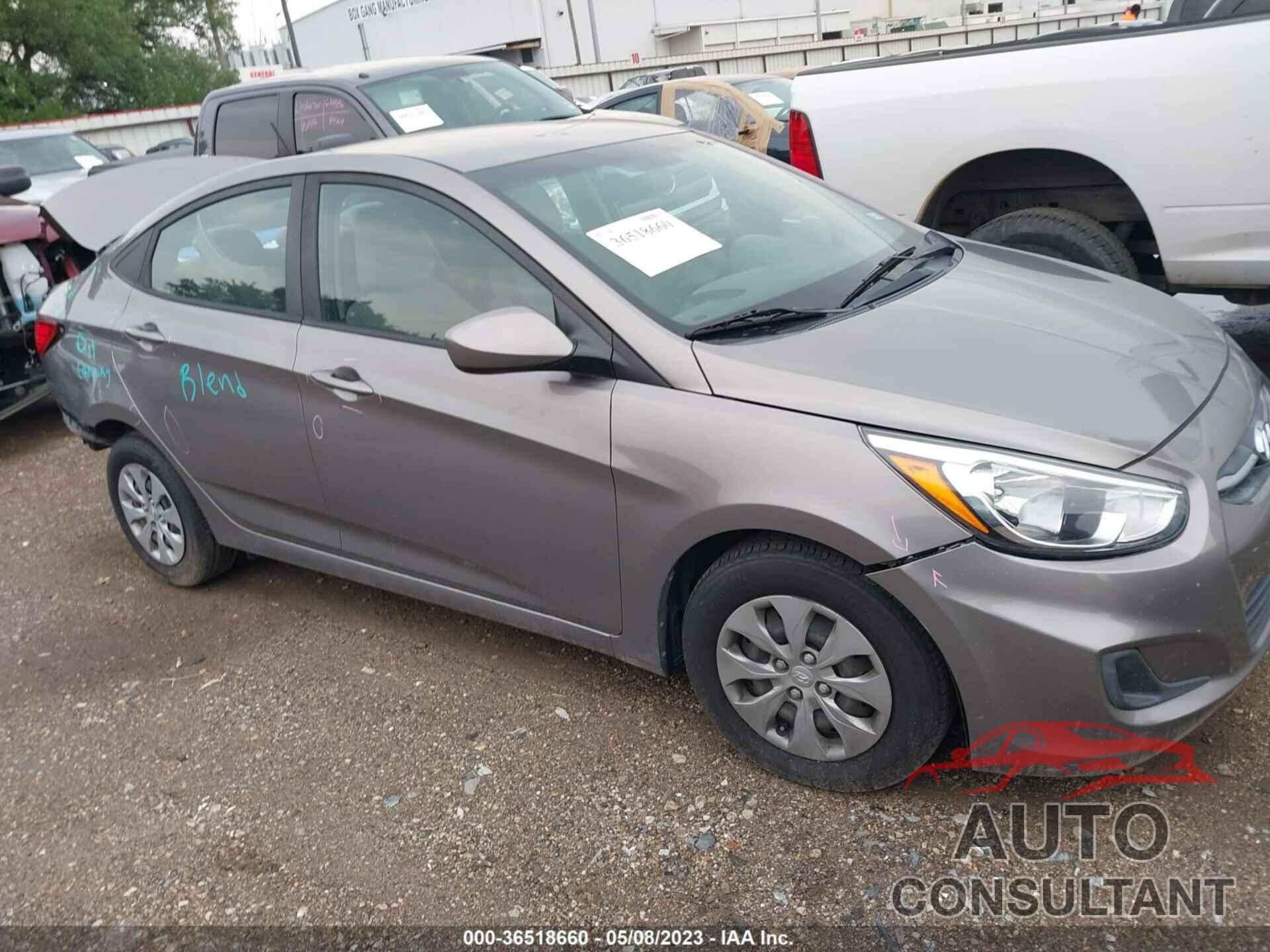 HYUNDAI ACCENT 2017 - KMHCT4AE5HU369040