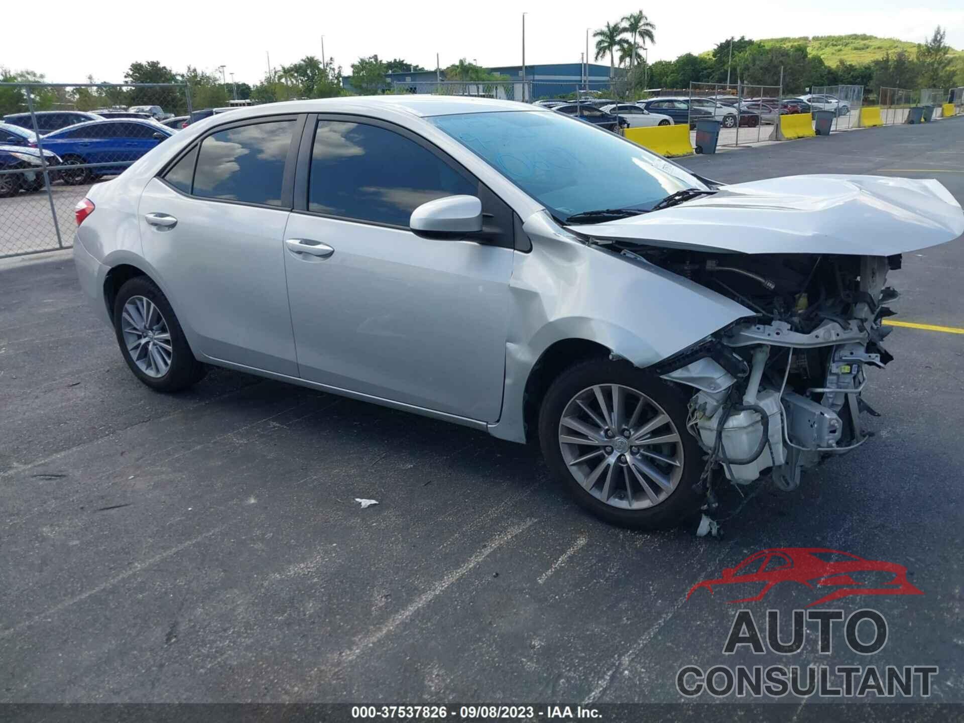 TOYOTA COROLLA 2015 - 2T1BURHE2FC260609