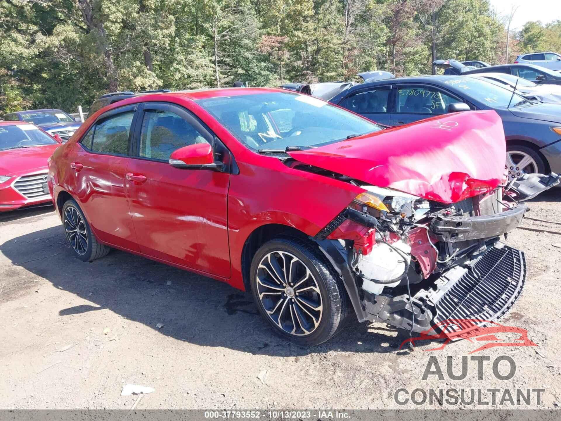 TOYOTA COROLLA 2016 - 2T1BURHEXGC620307