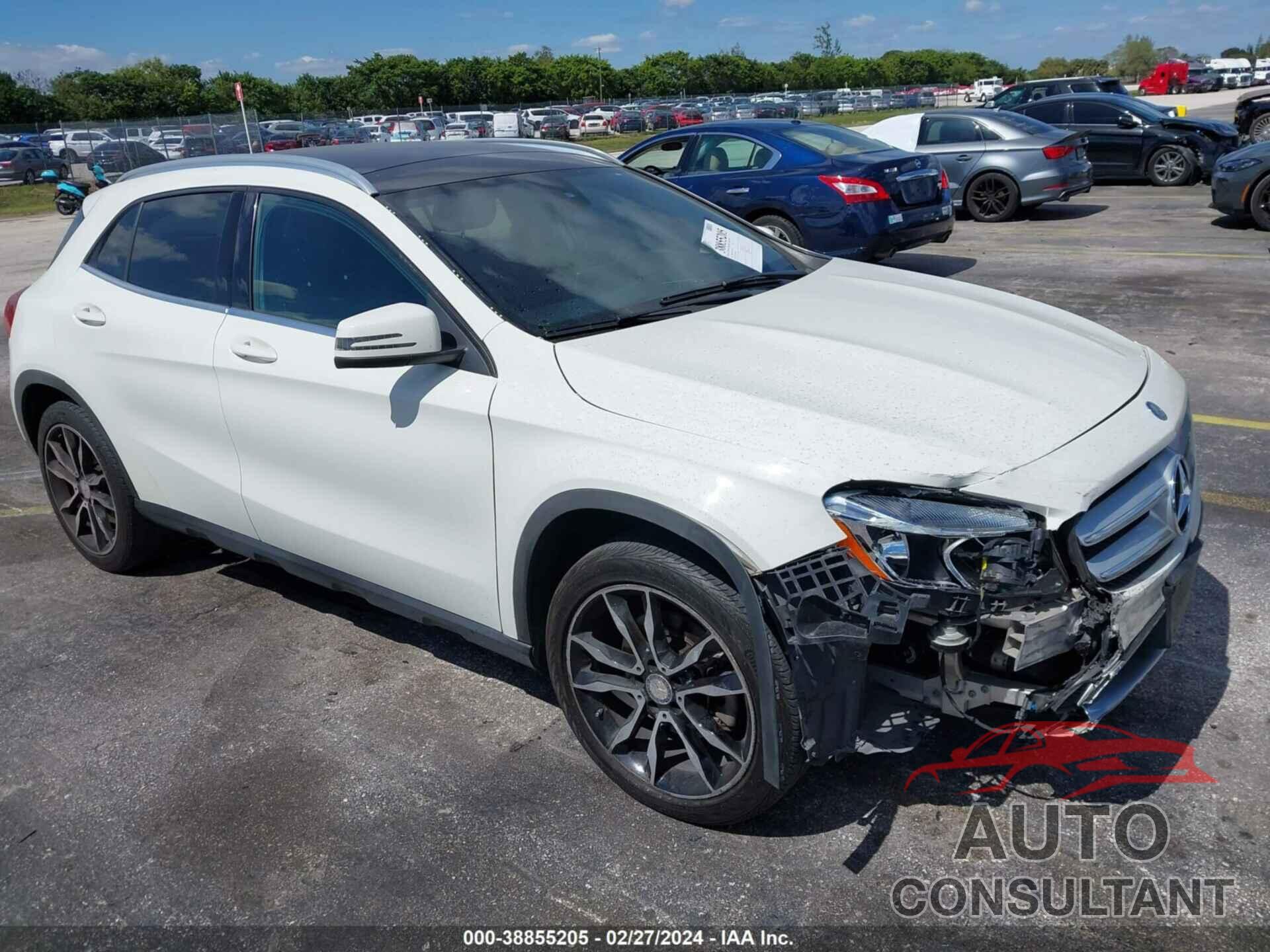 MERCEDES-BENZ GLA 250 2016 - WDCTG4EBXGJ194495