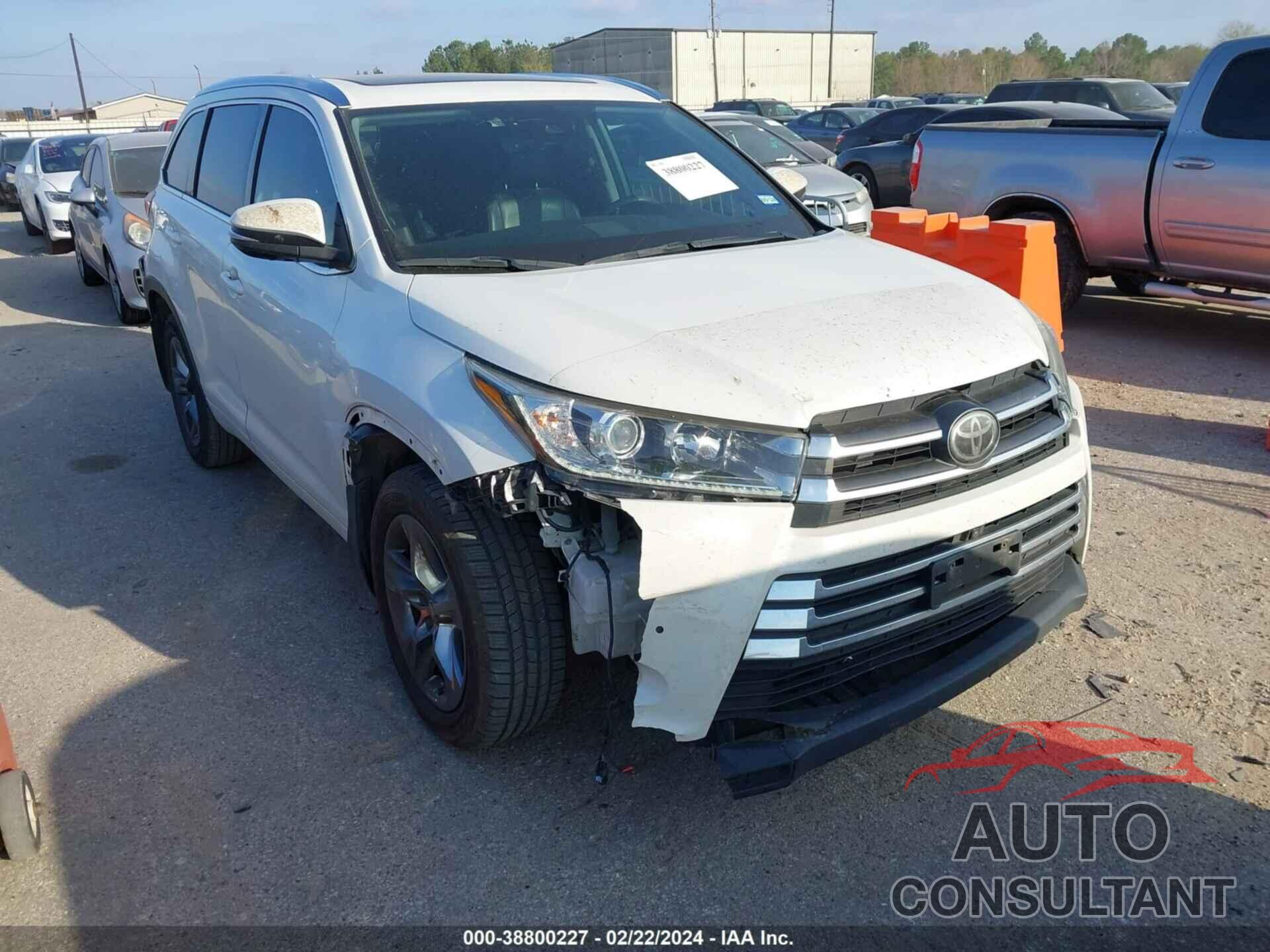 TOYOTA HIGHLANDER 2017 - 5TDDZRFH3HS381280