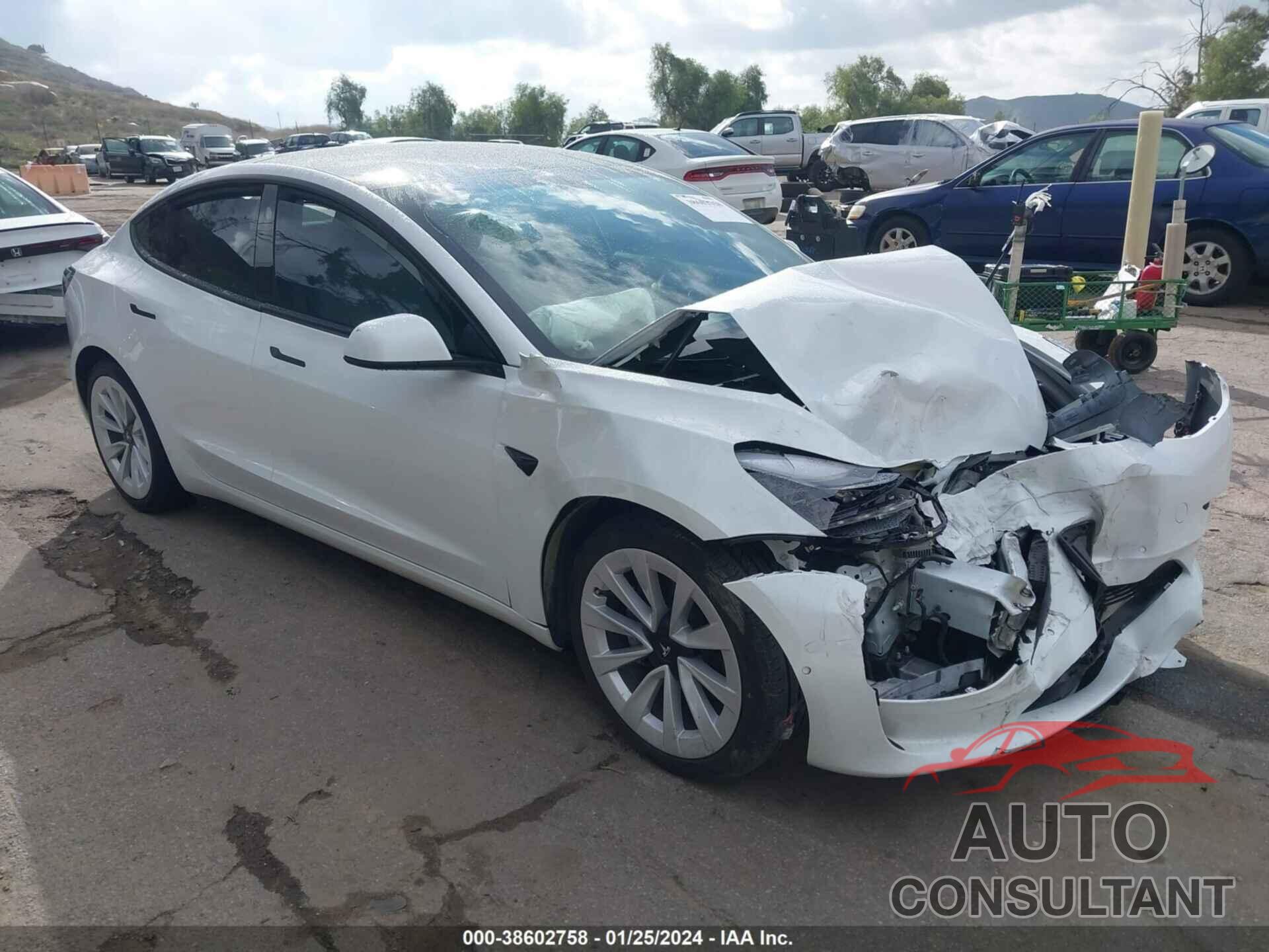 TESLA MODEL 3 2022 - 5YJ3E1EBXNF182586