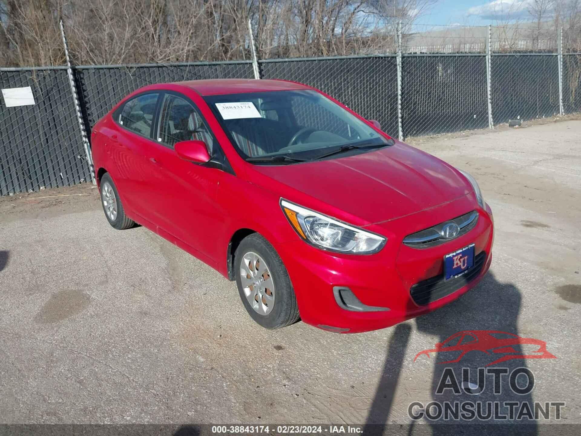 HYUNDAI ACCENT 2016 - KMHCT4AE3GU982577