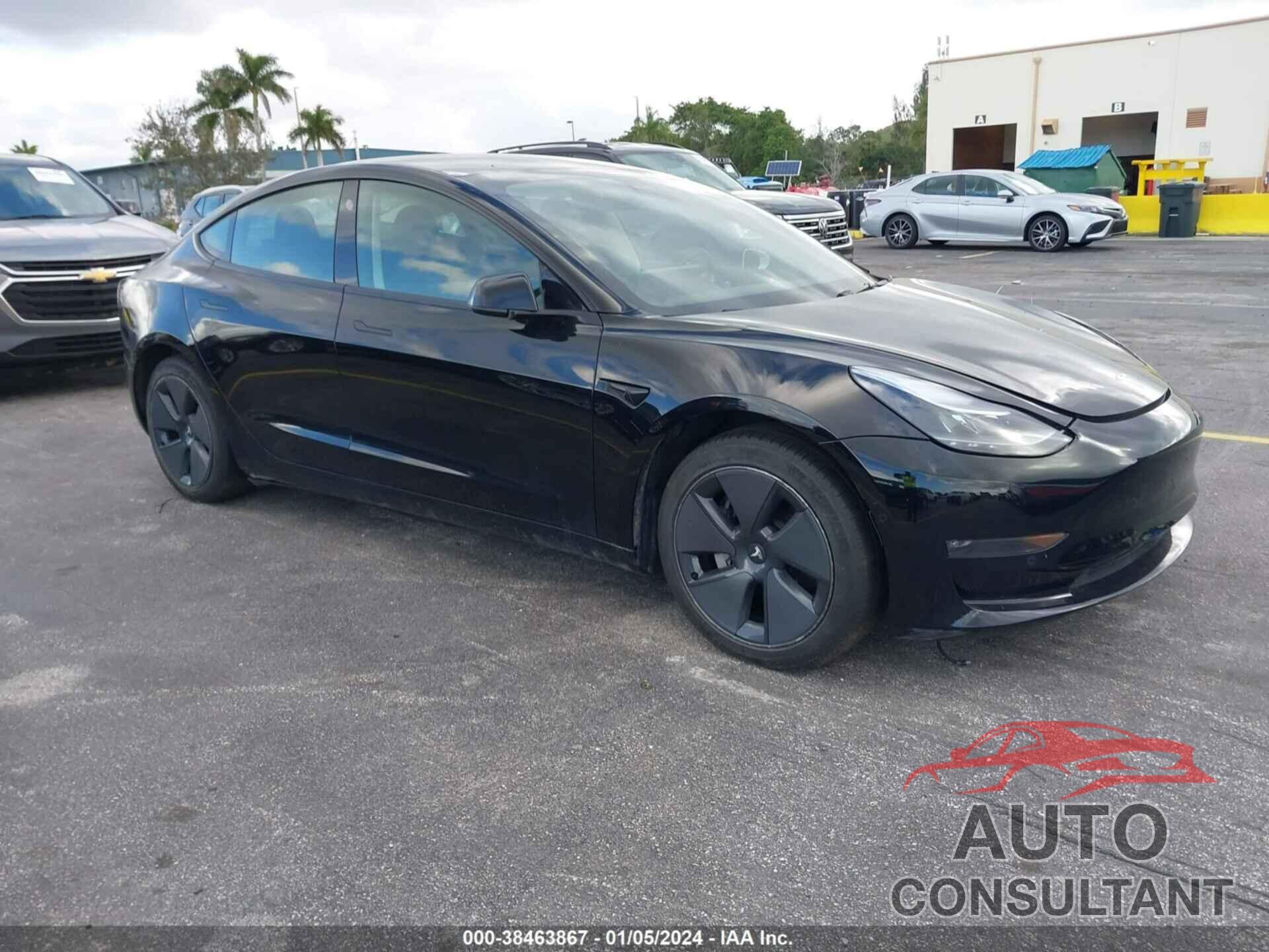 TESLA MODEL 3 2022 - 5YJ3E1EB4NF117071