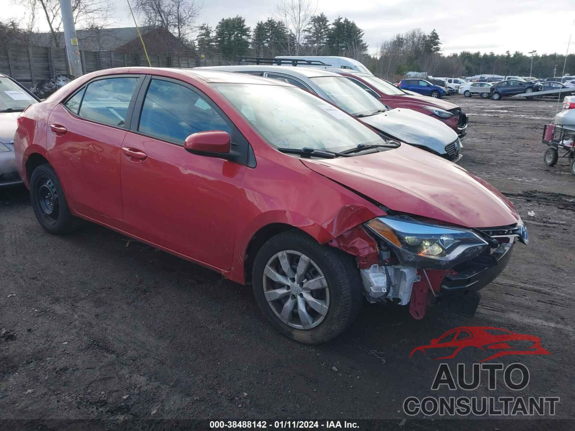TOYOTA COROLLA 2016 - 2T1BURHEXGC672665
