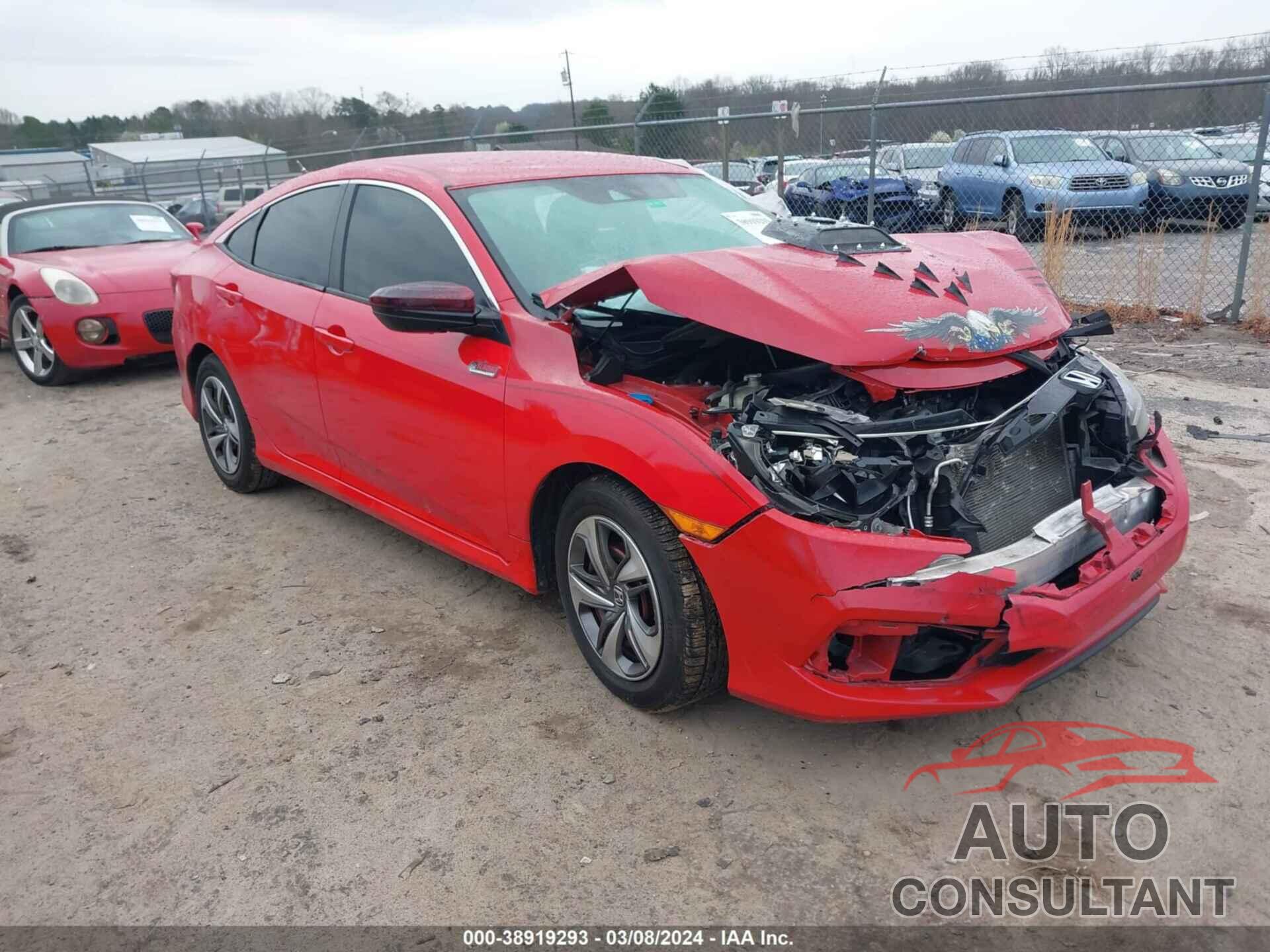 HONDA CIVIC SEDAN 2019 - 2HGFC2F67KH523766