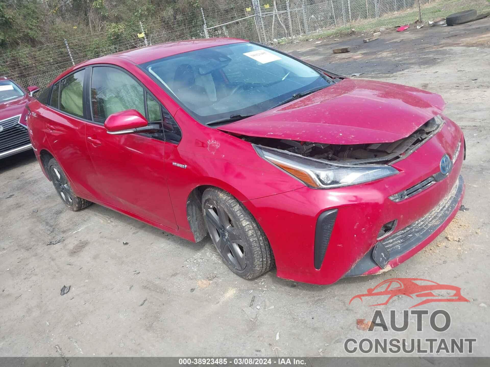 TOYOTA PRIUS 2019 - JTDKARFU4K3078190