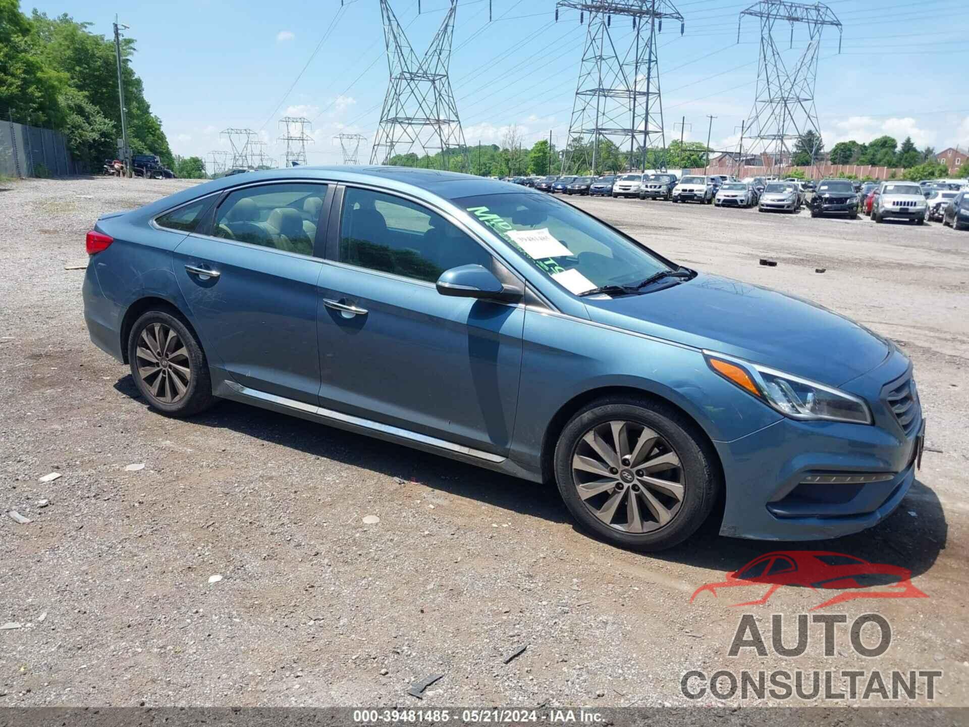 HYUNDAI SONATA 2017 - 5NPE34AF3HH512003