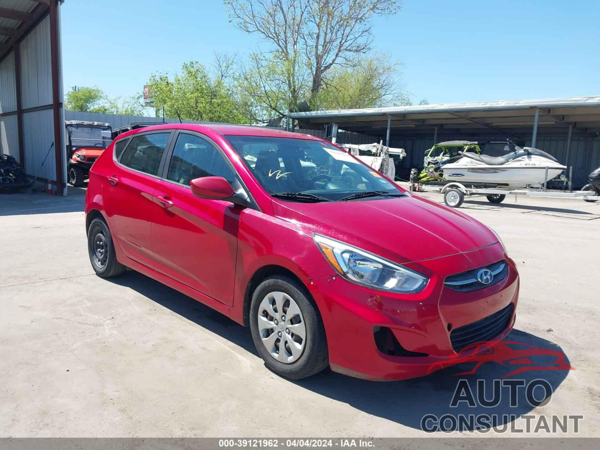 HYUNDAI ACCENT 2017 - KMHCT5AE9HU340498