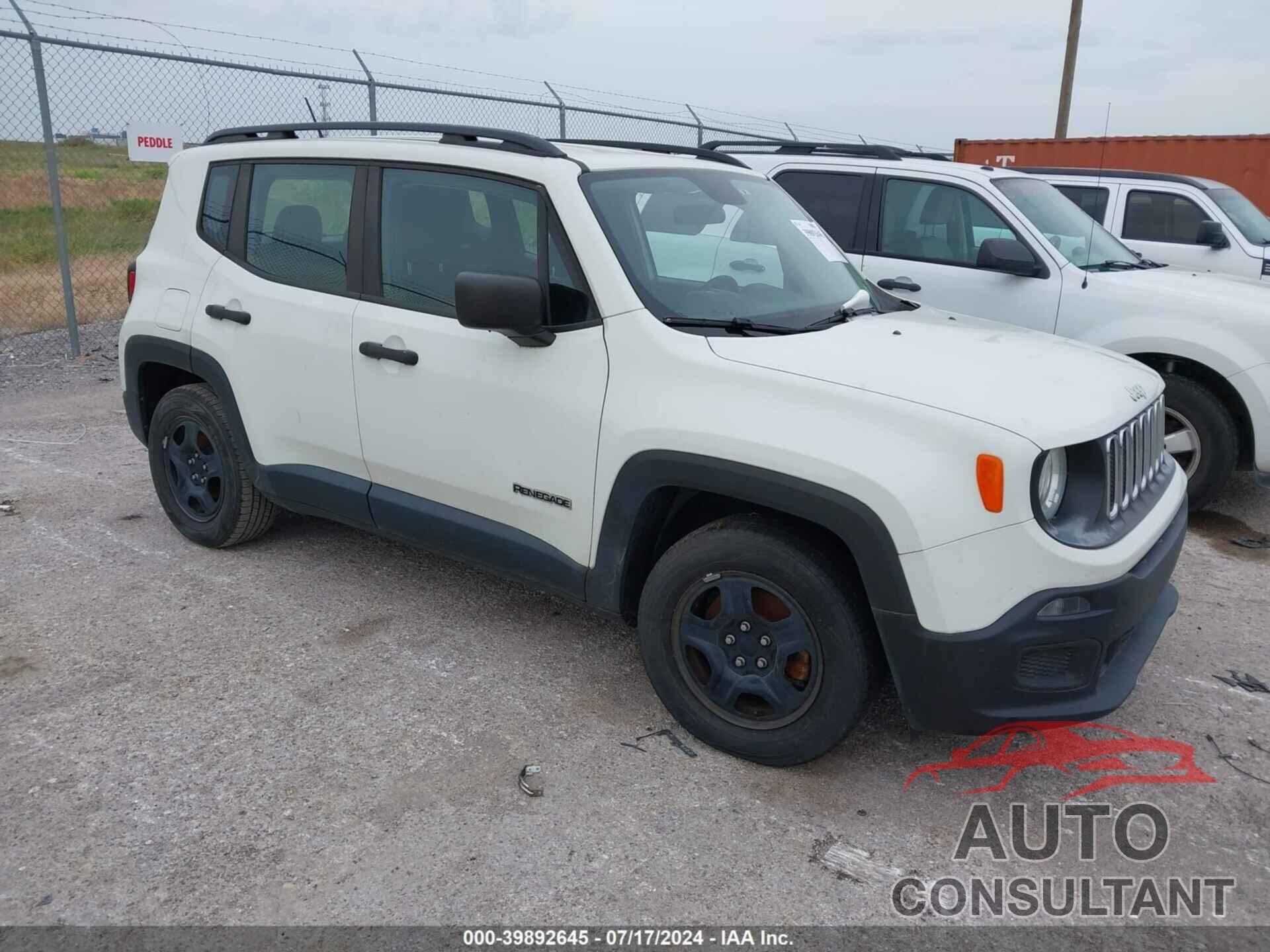 JEEP RENEGADE 2017 - ZACCJAAH8HPE97647