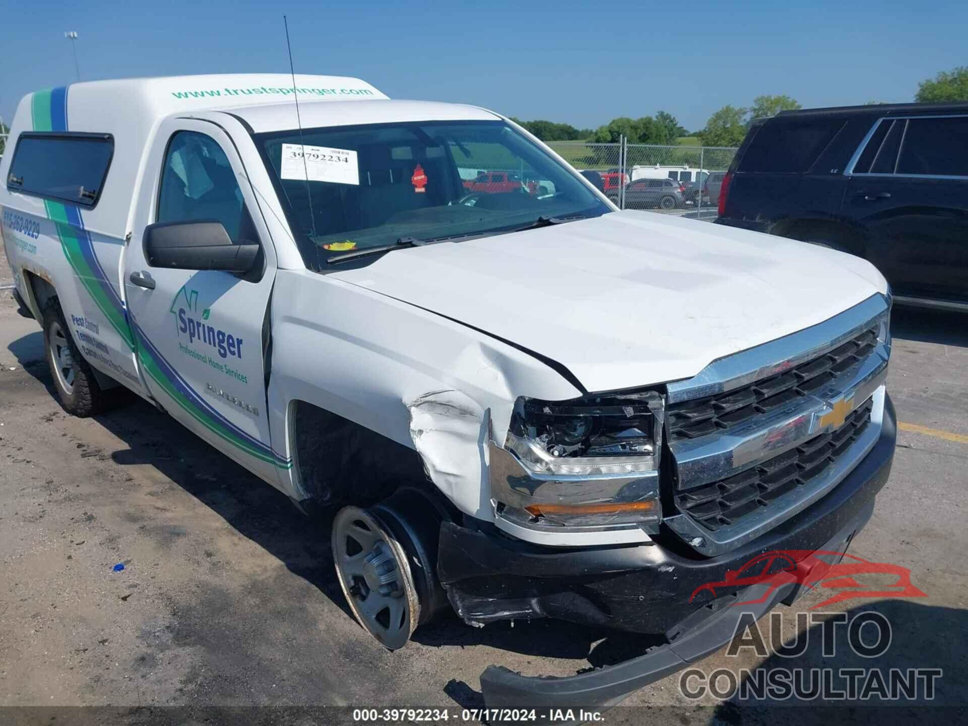 CHEVROLET SILVERADO 1500 2016 - 1GCNCNEHXGZ188895