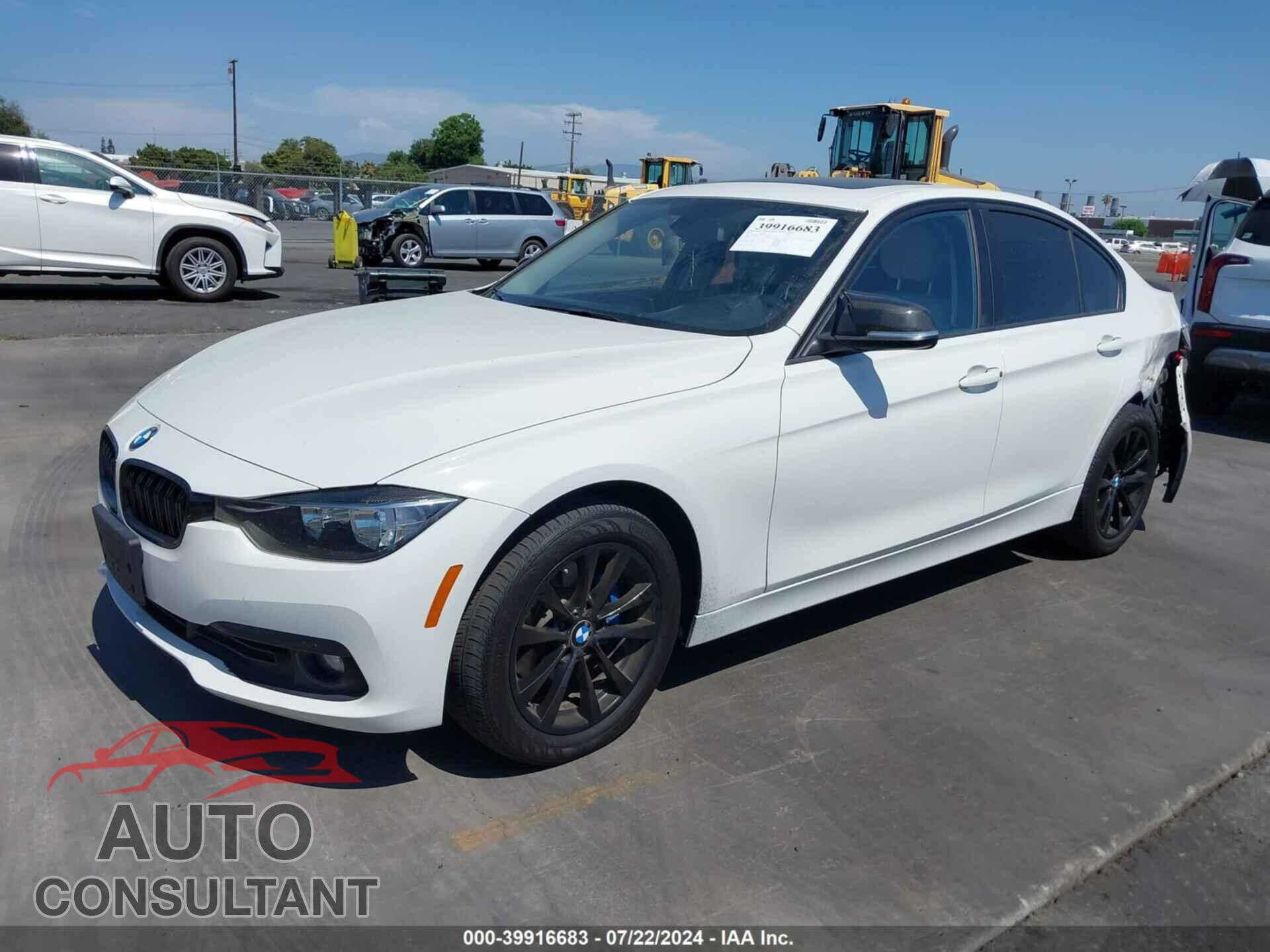 BMW 320I 2016 - WBA8E1G51GNU12269