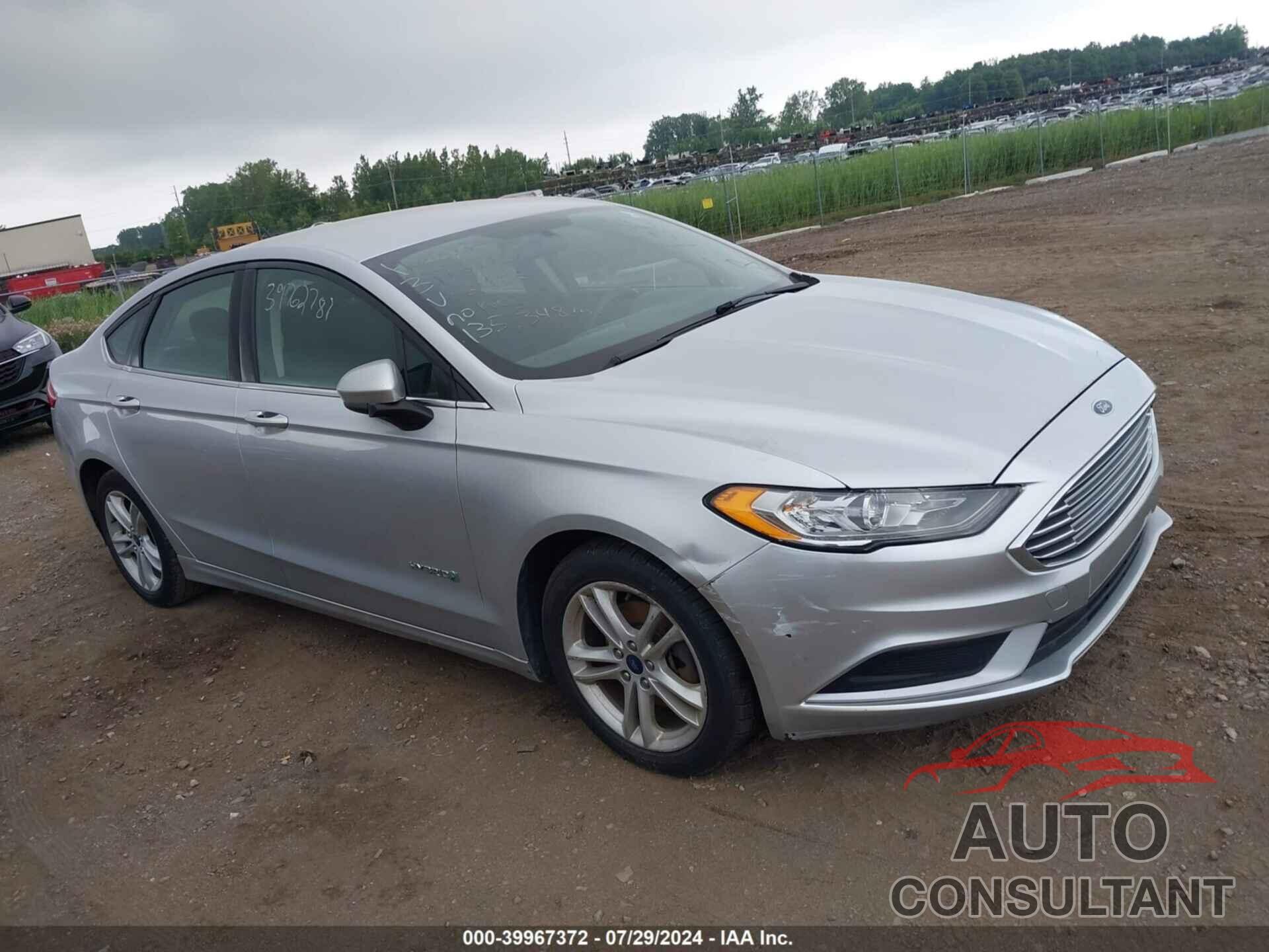 FORD FUSION HYBRID 2018 - 3FA6P0LU7JR172456