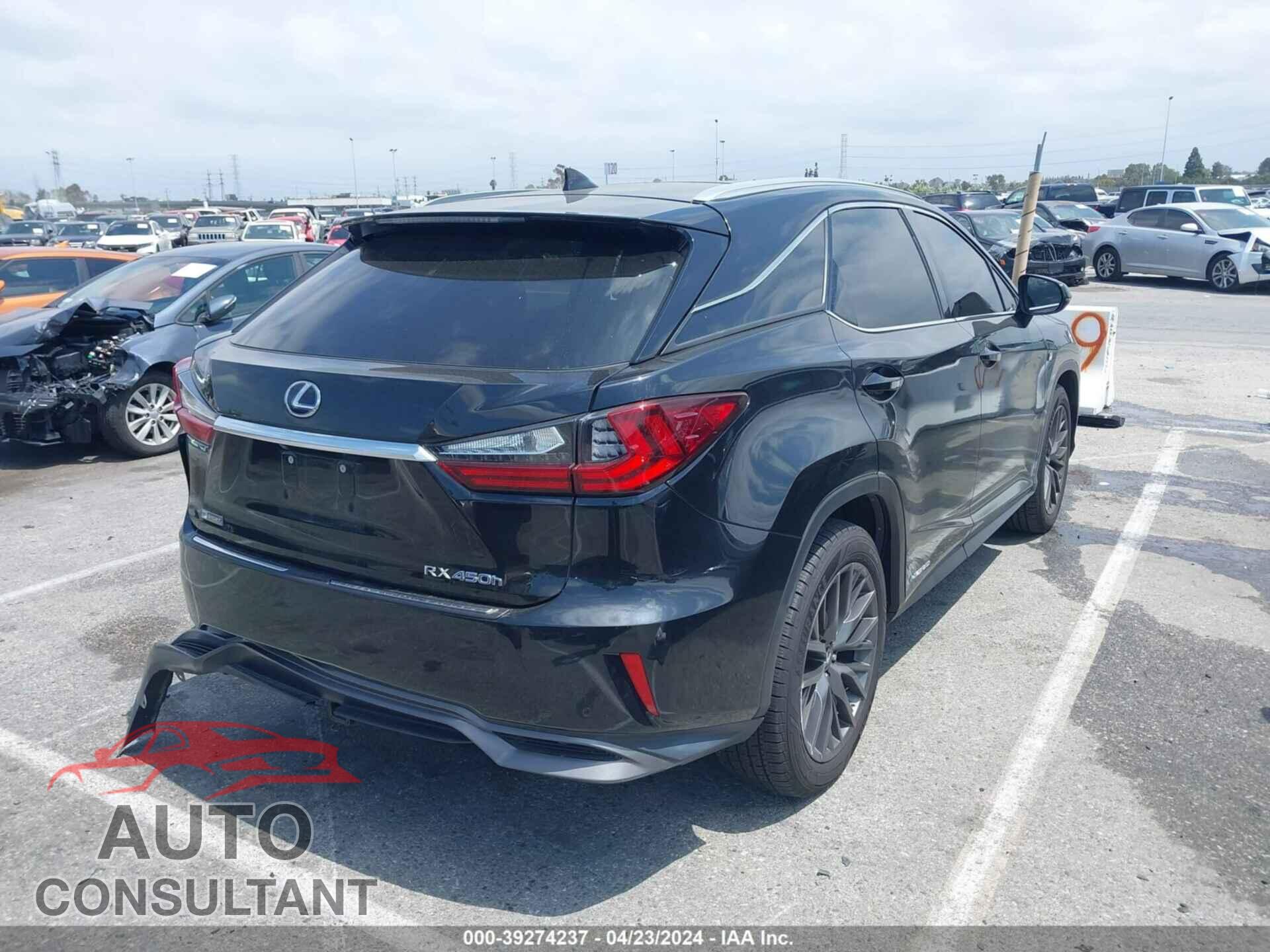 LEXUS RX 450H 2017 - 2T2BGMCA3HC010647