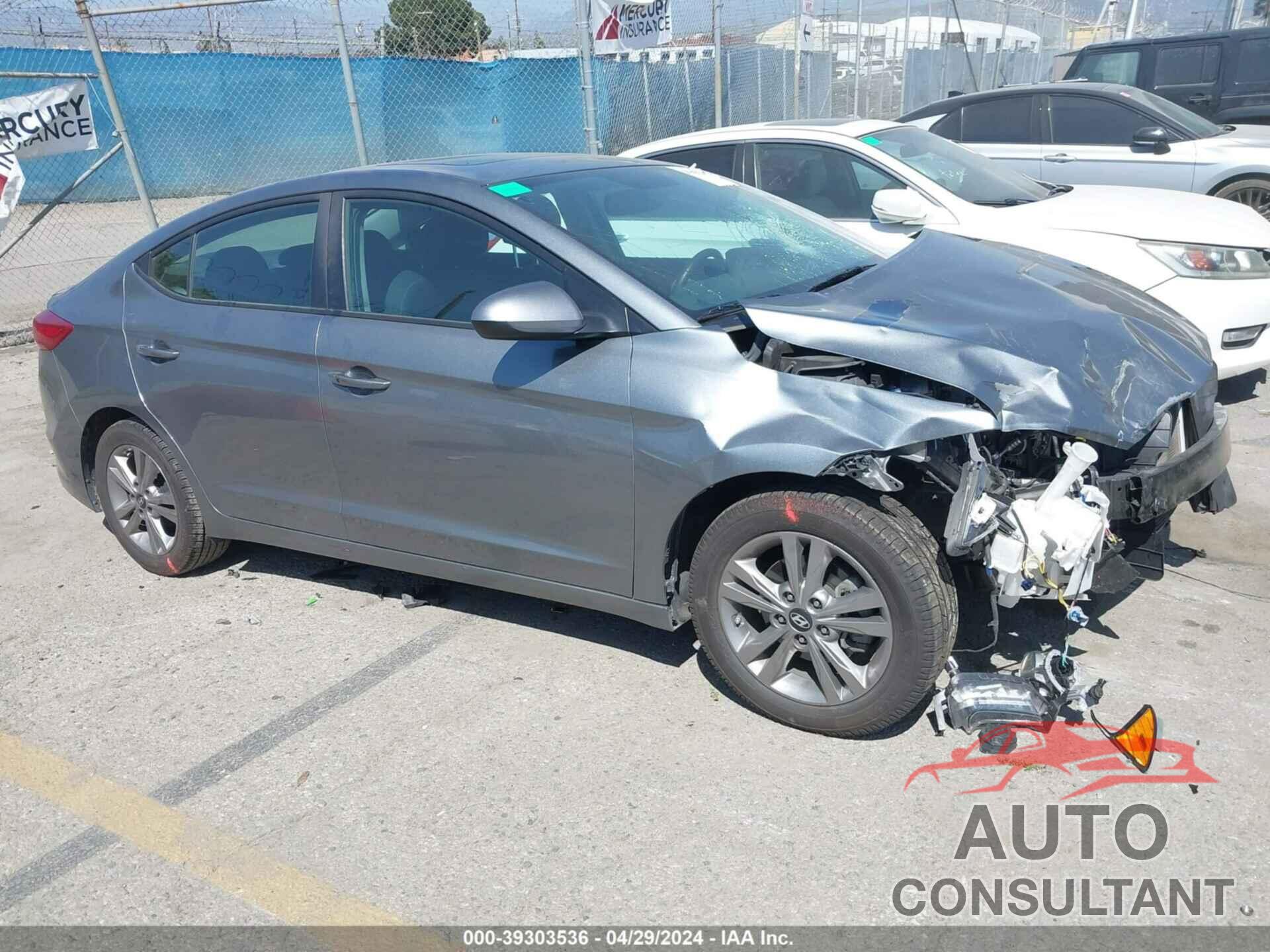 HYUNDAI ELANTRA 2017 - KMHD84LF5HU358809