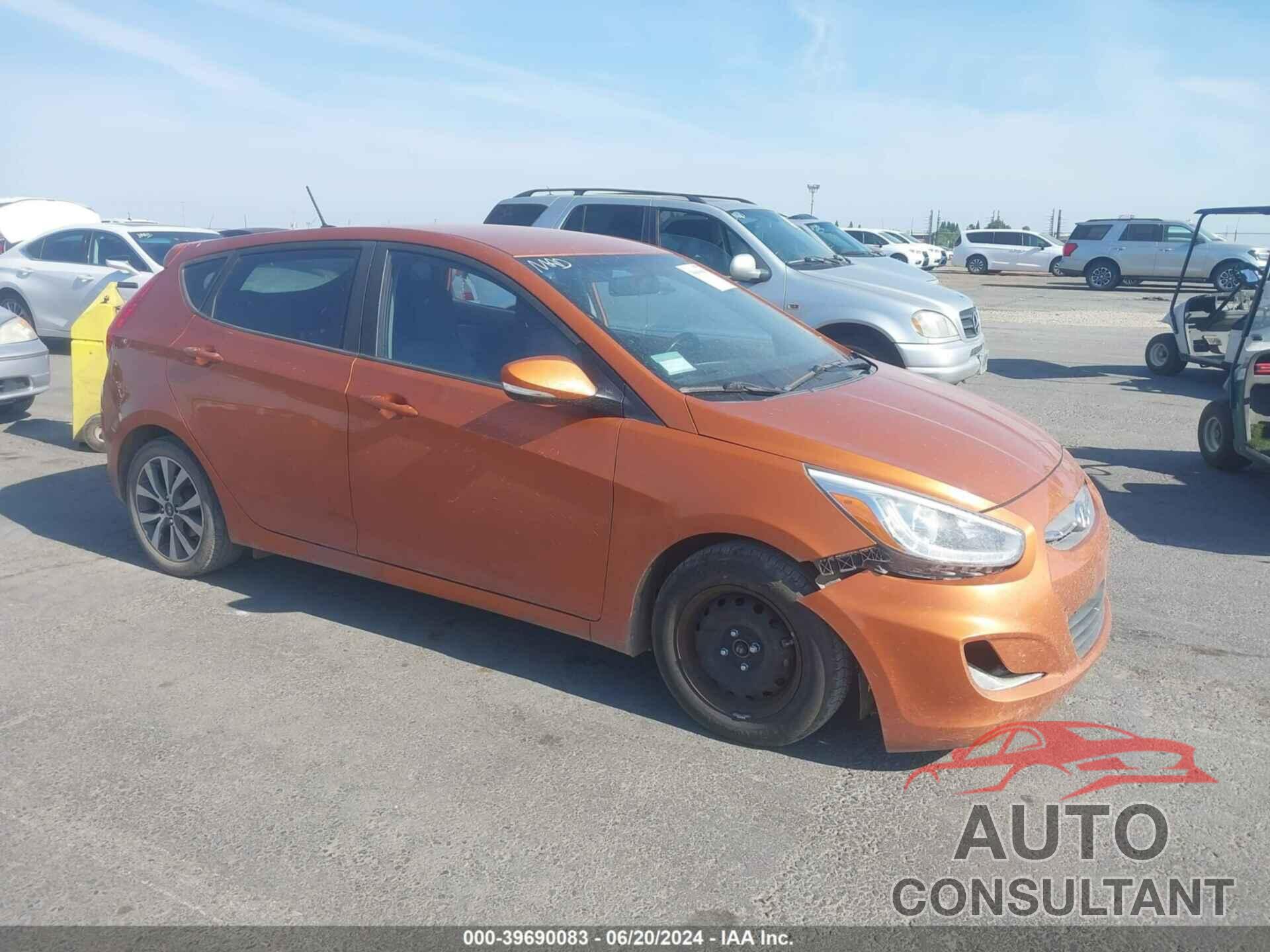 HYUNDAI ACCENT 2016 - KMHCU5AE7GU272052