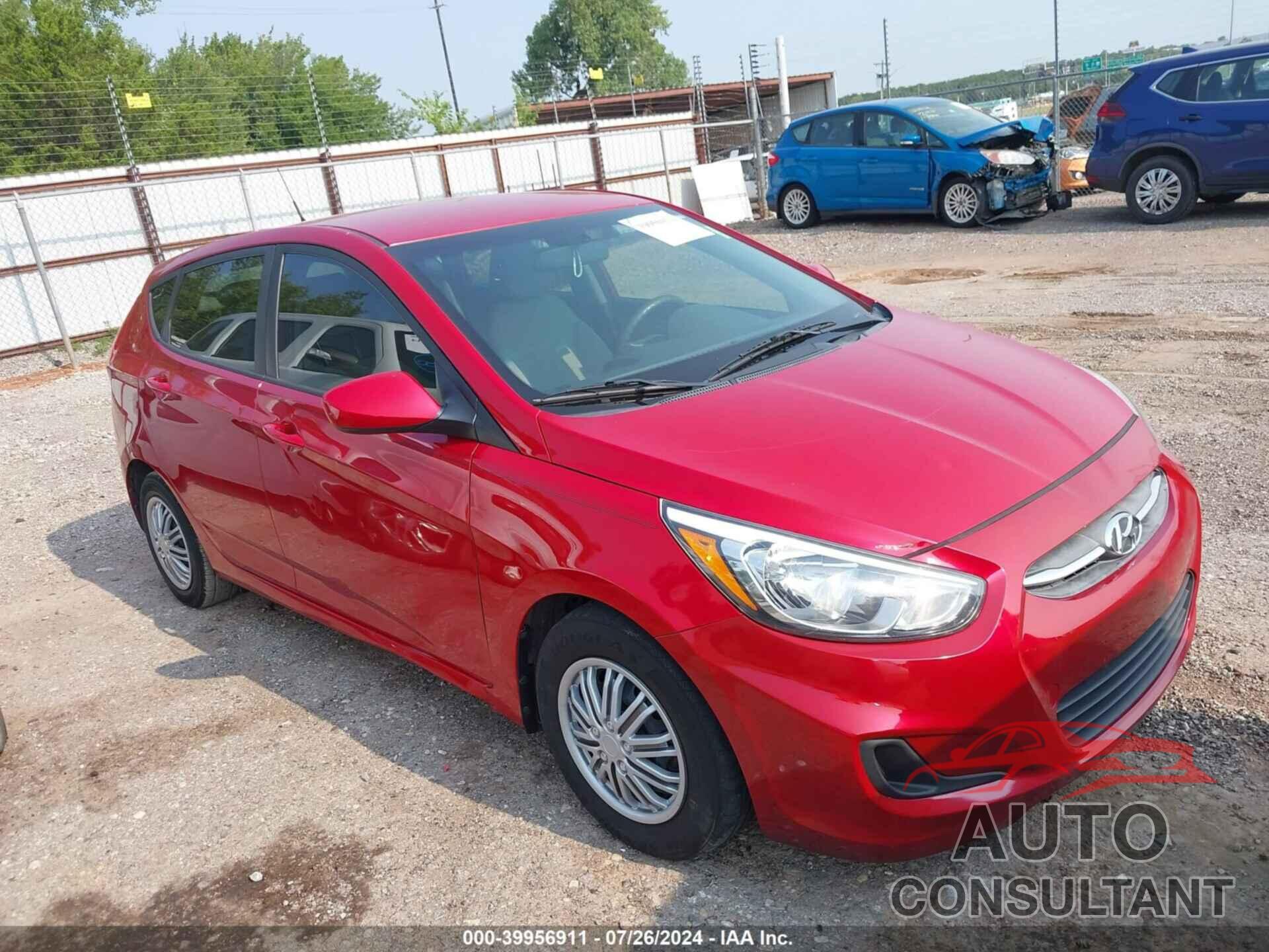 HYUNDAI ACCENT 2017 - KMHCT5AE8HU350617