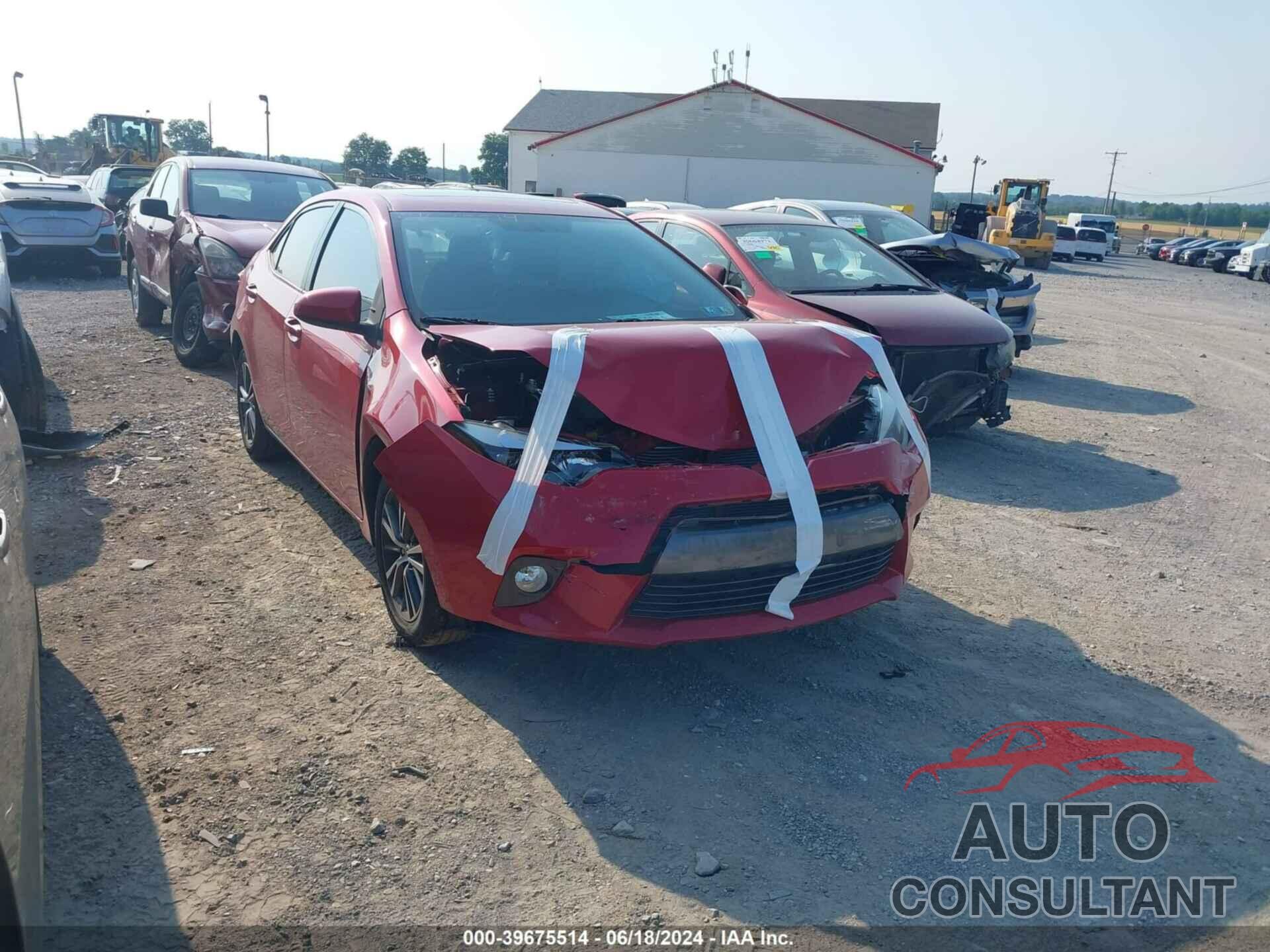 TOYOTA COROLLA 2016 - 2T1BURHE7GC667360
