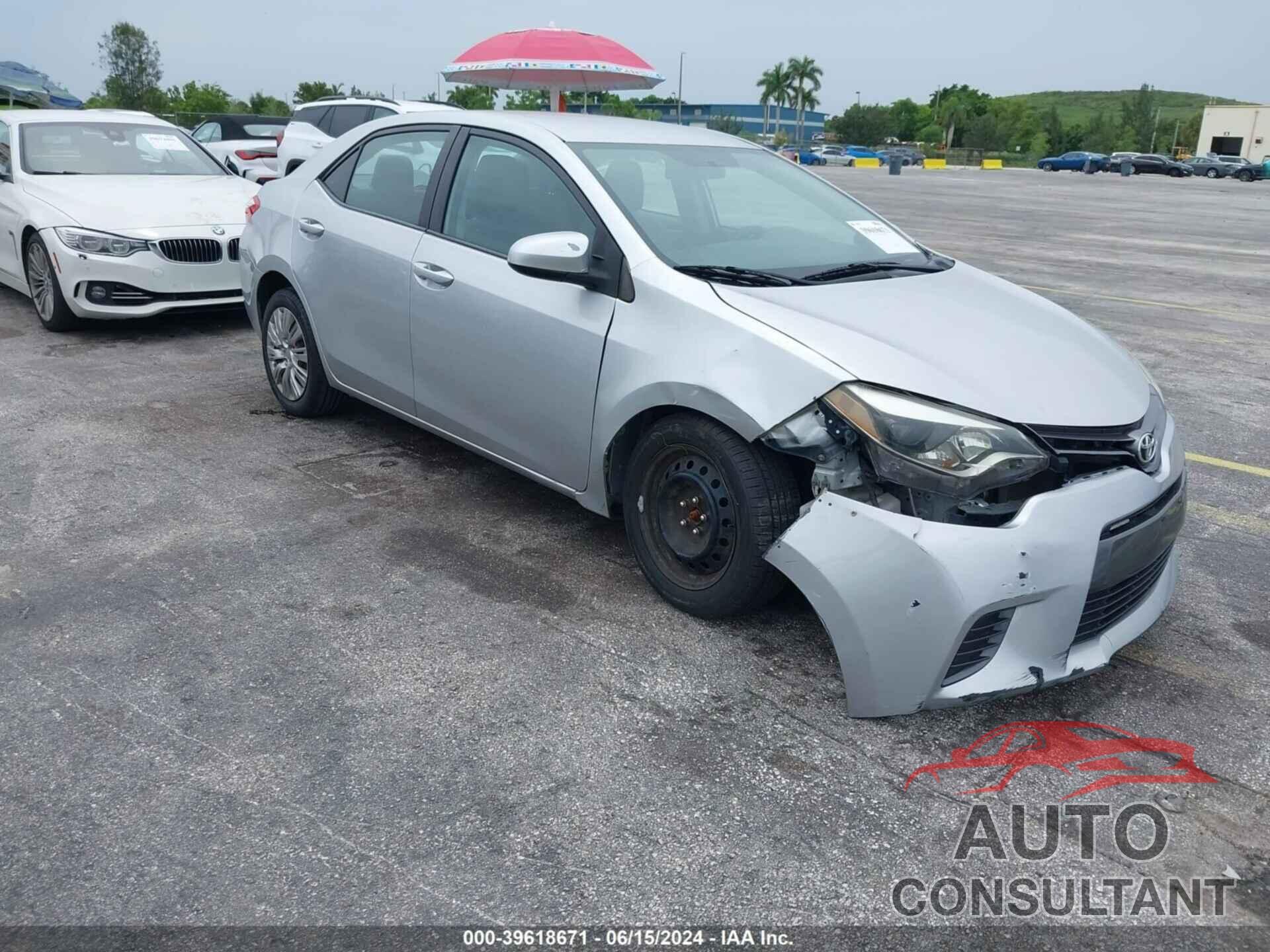 TOYOTA COROLLA 2015 - 2T1BURHE5FC436214
