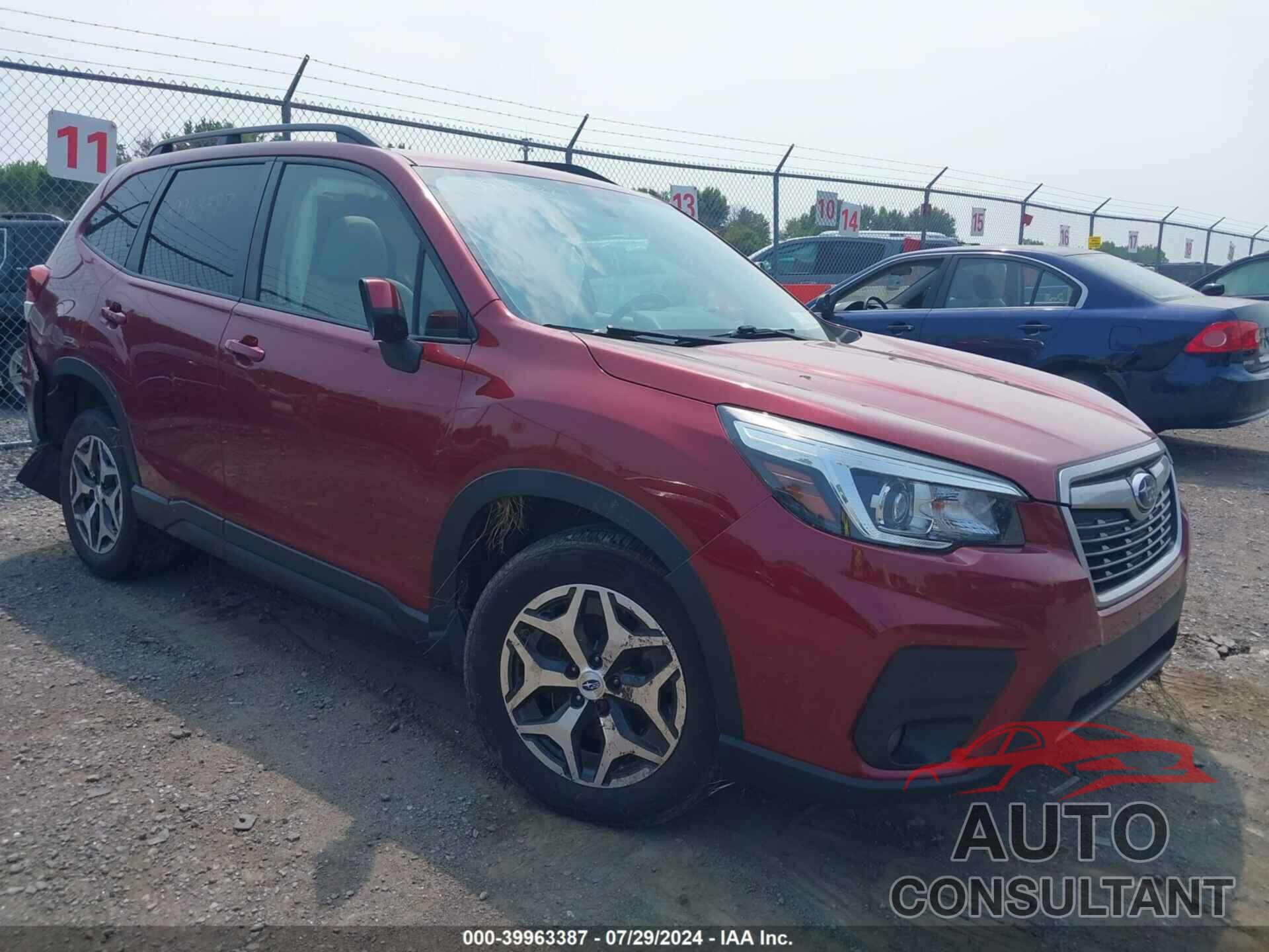 SUBARU FORESTER 2019 - JF2SKAEC2KH419386