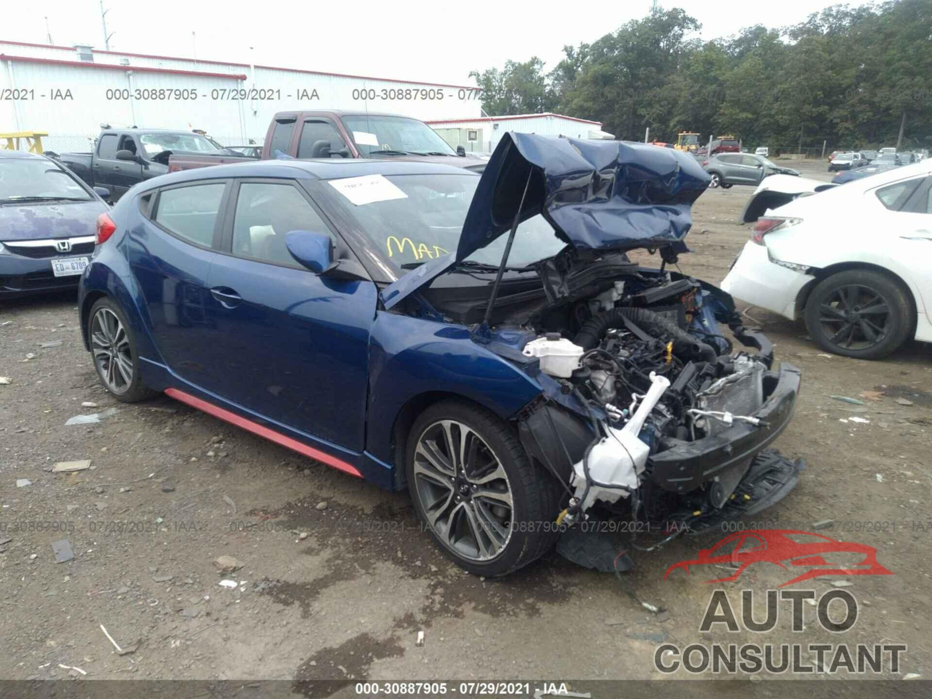 HYUNDAI VELOSTER 2017 - KMHTC6AE9HU318278