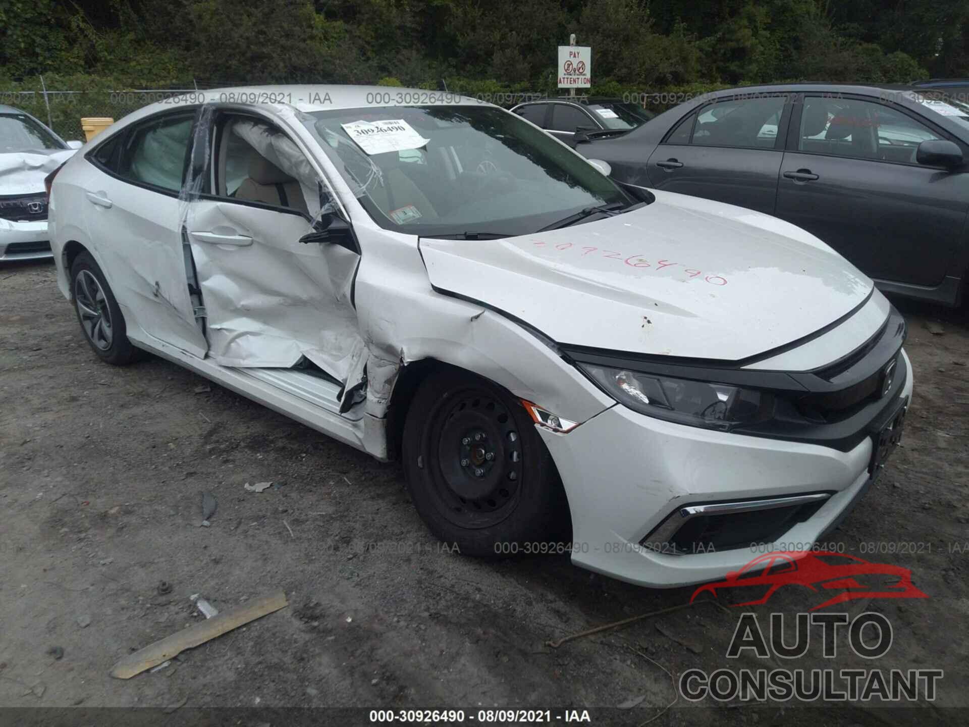 HONDA CIVIC SEDAN 2020 - 19XFC2F62LE214458