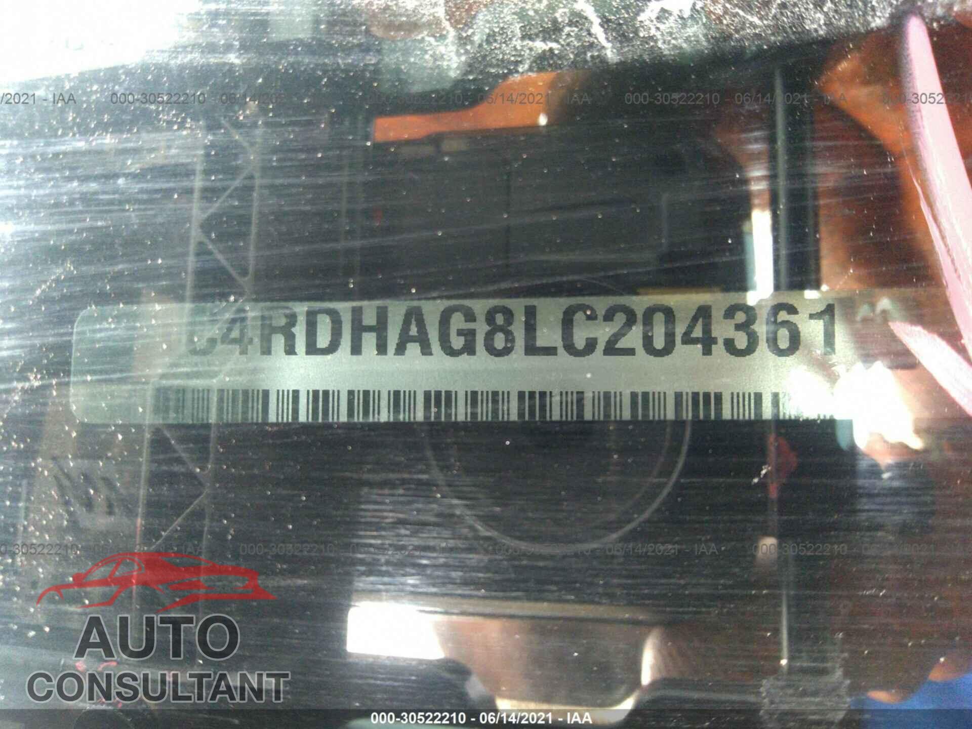 DODGE DURANGO 2020 - 1C4RDHAG8LC204361