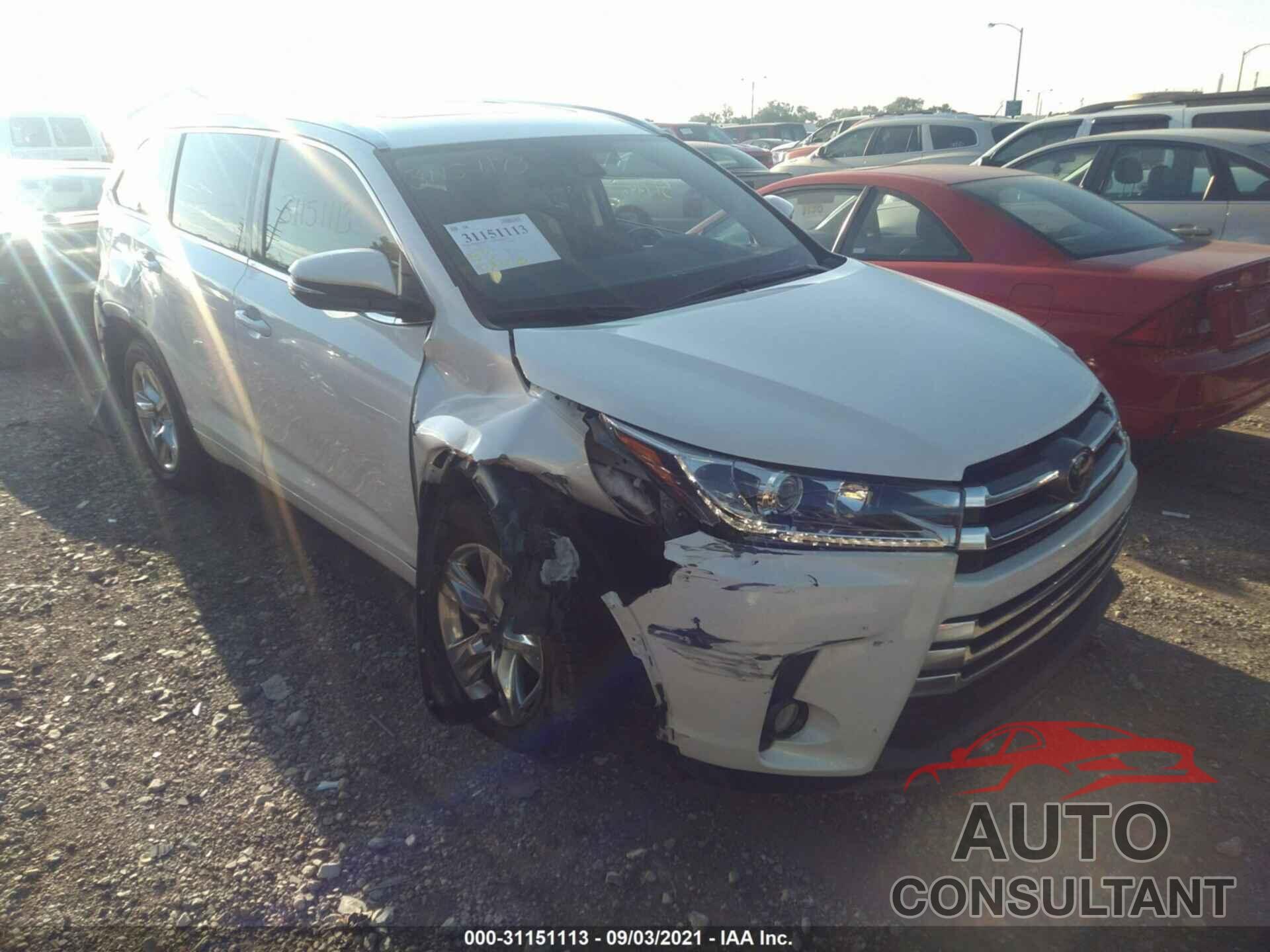 TOYOTA HIGHLANDER 2017 - 5TDDZRFH2HS436107