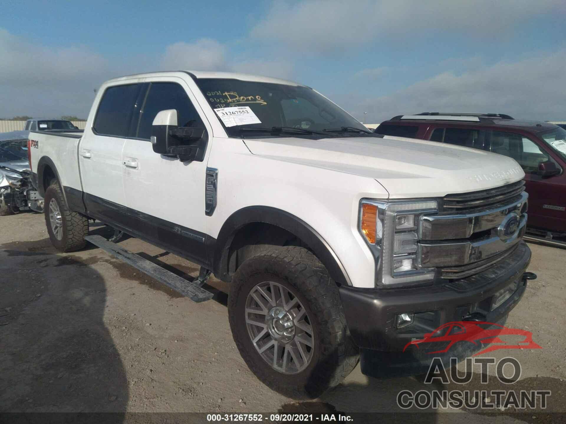 FORD SUPER DUTY F-250 SRW 2018 - 1FT7W2BTXJEC07161