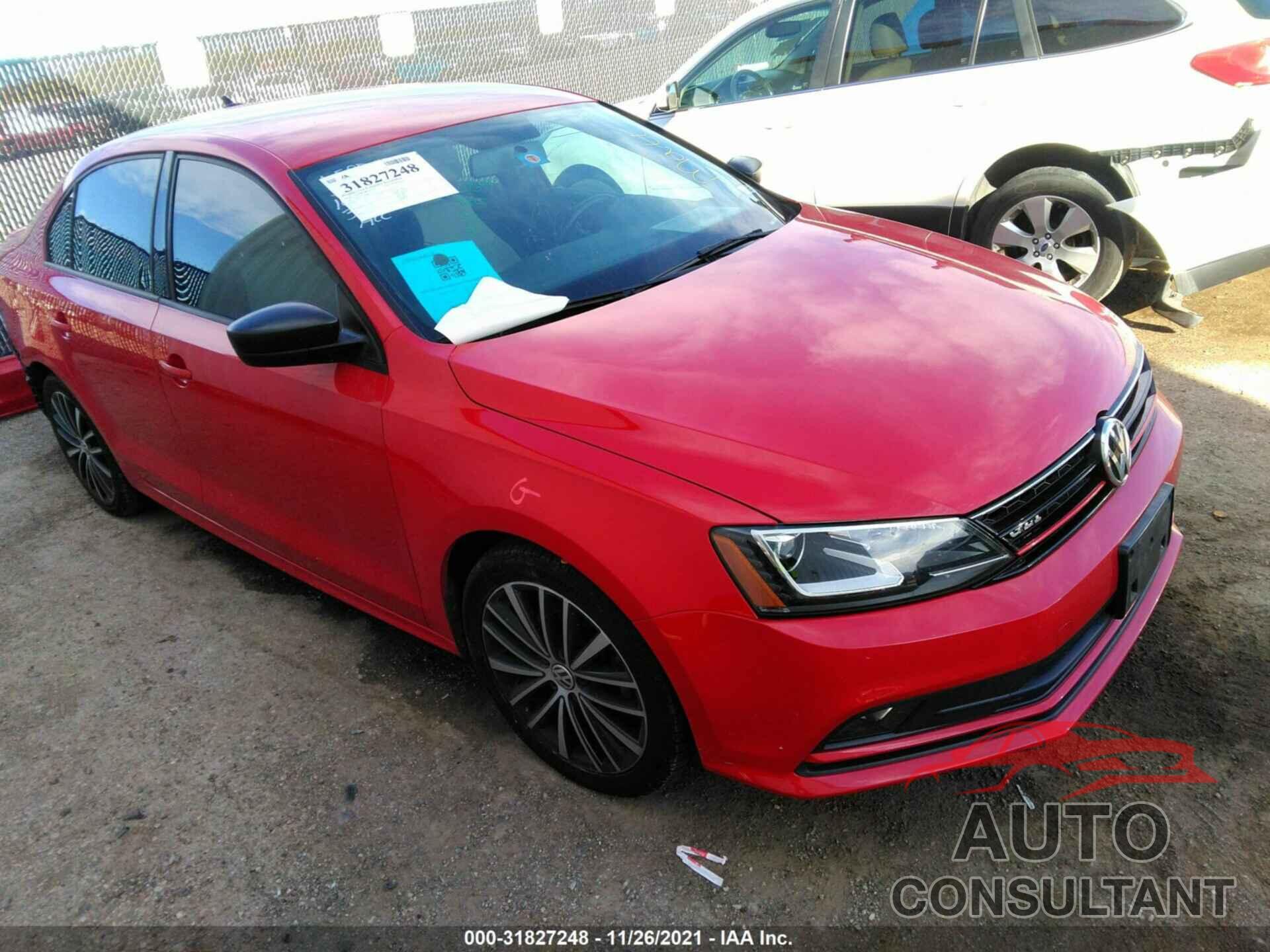 VOLKSWAGEN JETTA SEDAN 2016 - 3VWD17AJXGM273224