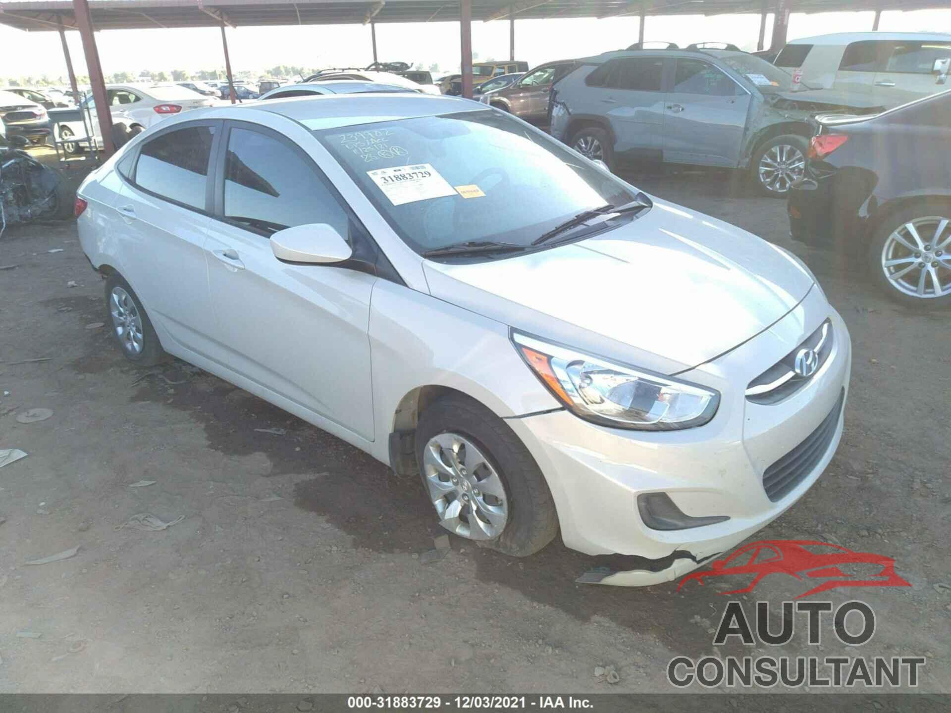 HYUNDAI ACCENT 2016 - KMHCT4AE1GU053245