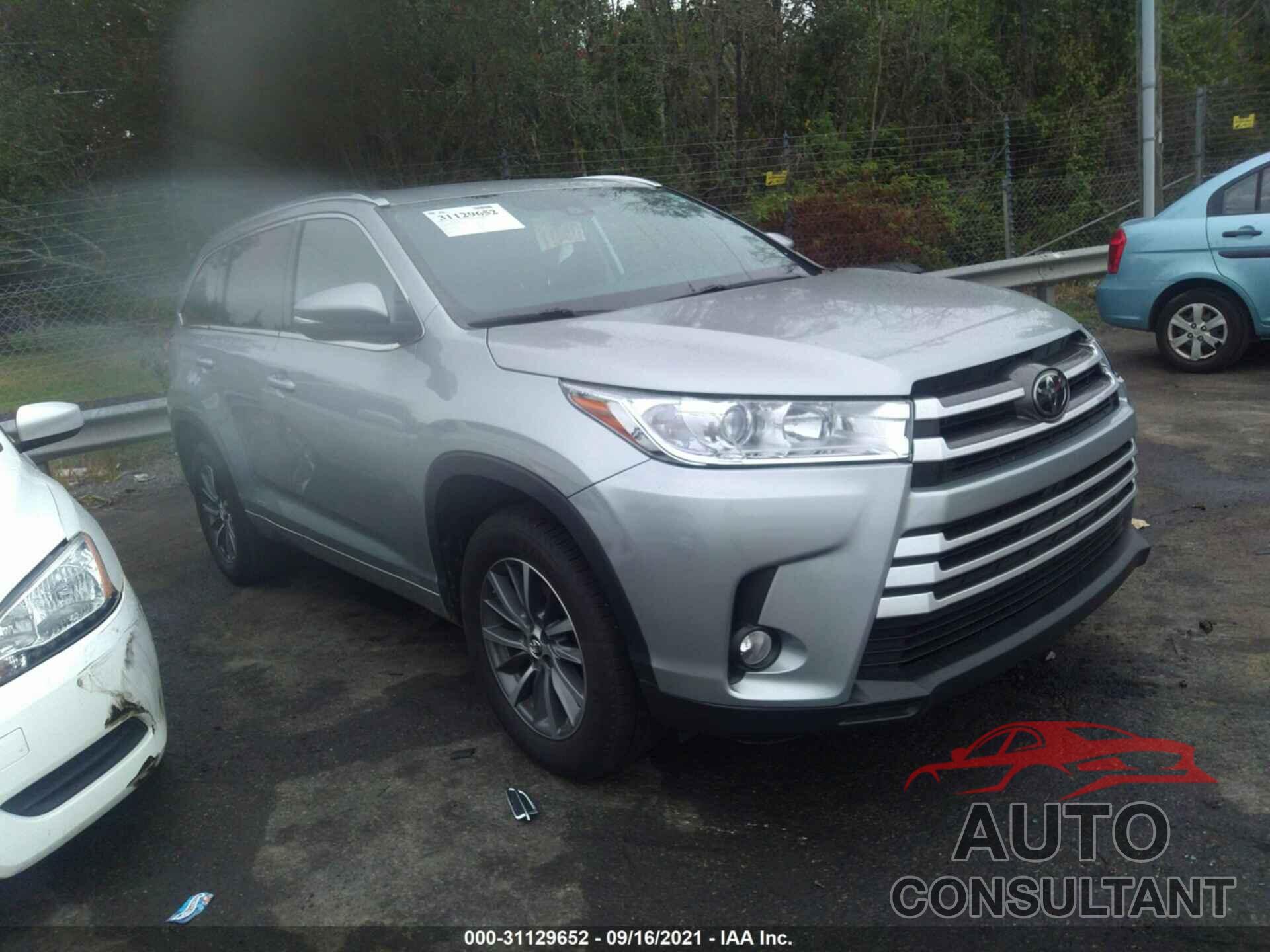 TOYOTA HIGHLANDER 2018 - 5TDKZRFHXJS264308