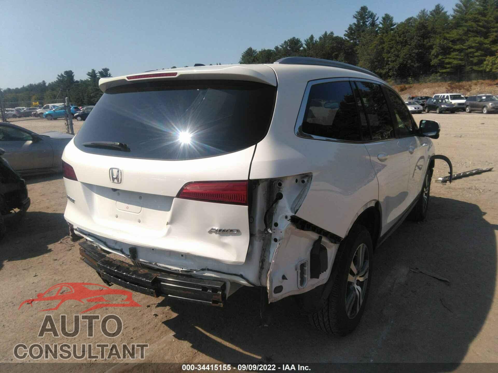 HONDA PILOT 2017 - 5FNYF6H58HB074770