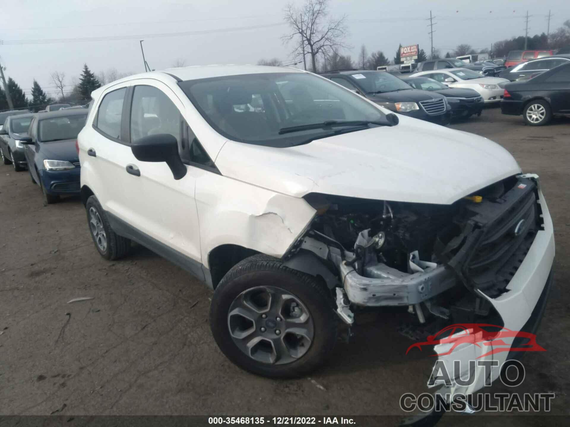 FORD ECOSPORT 2022 - MAJ6S3FL6NC467474