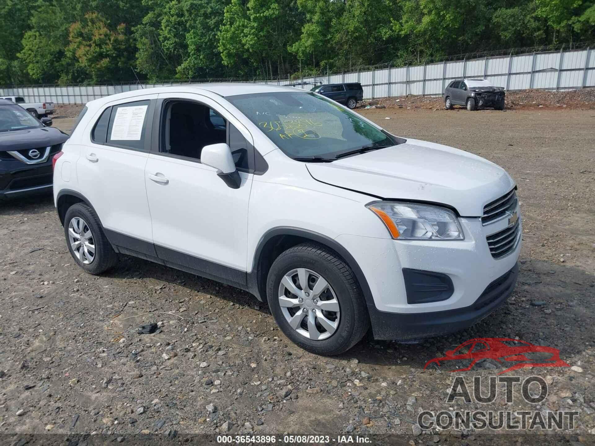 CHEVROLET TRAX 2016 - KL7CJKSBXGB761070