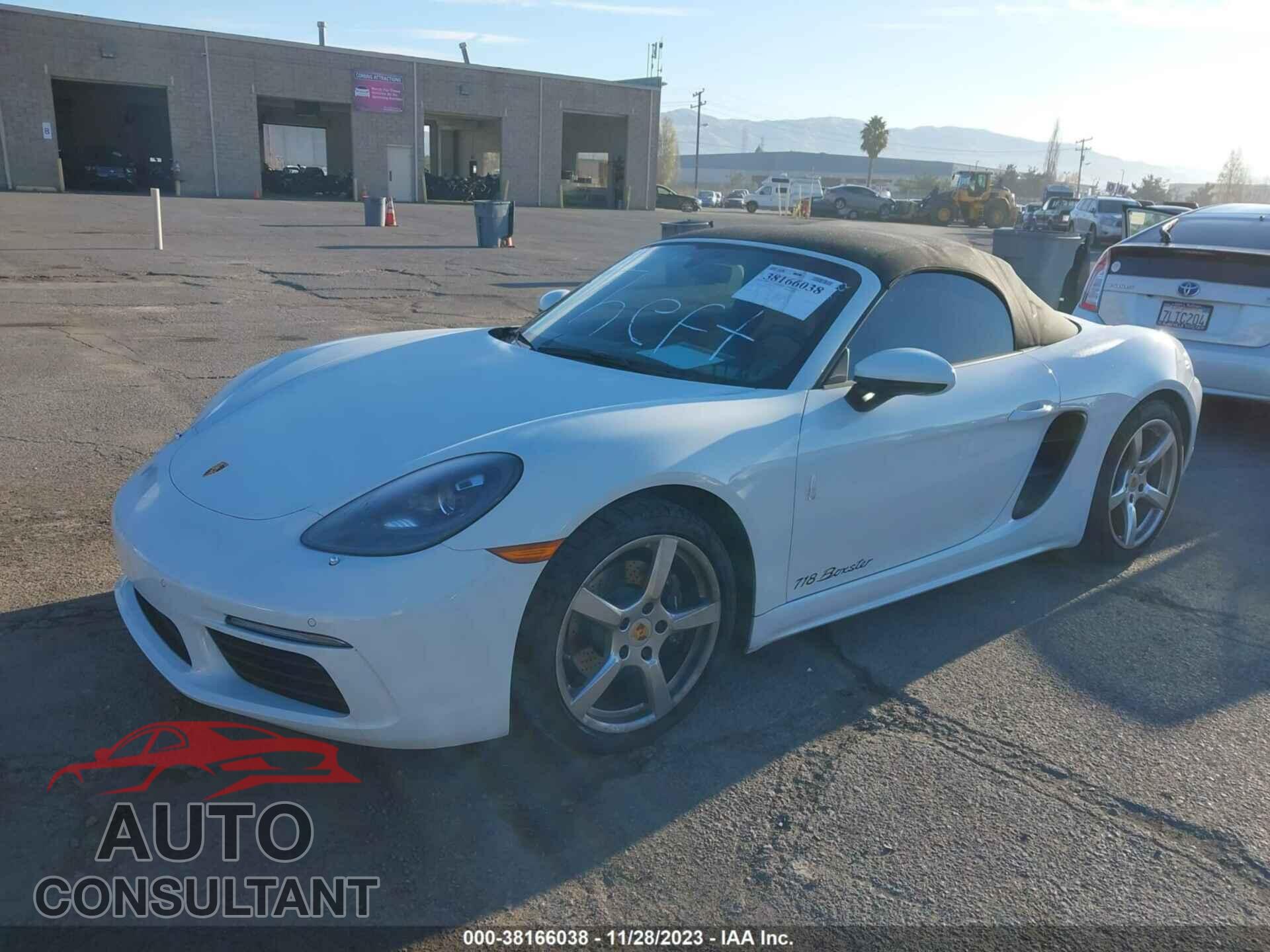 PORSCHE 718 BOXSTER 2017 - WP0CA2A85HS221619