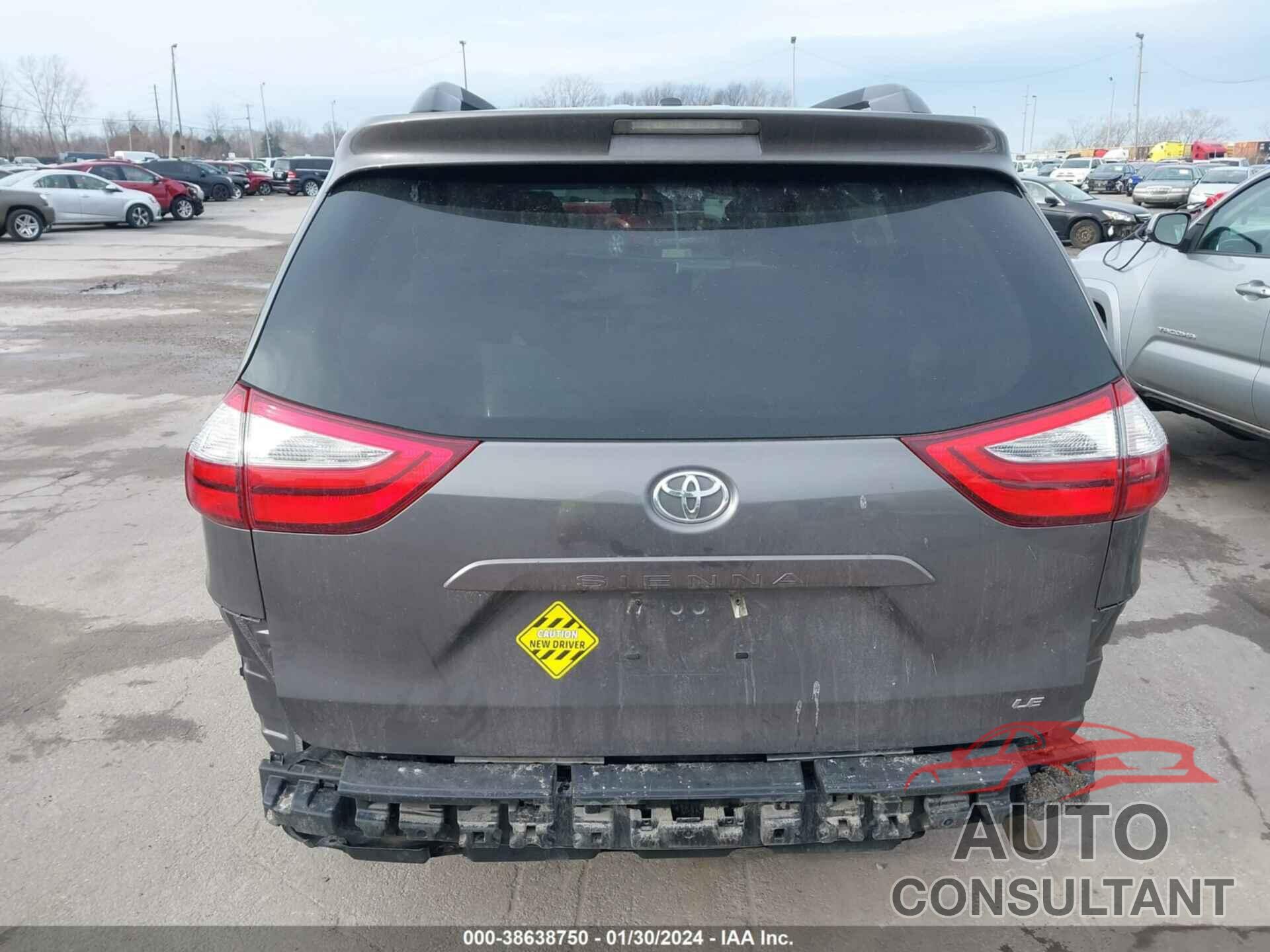 TOYOTA SIENNA 2017 - 5TDKZ3DC5HS852518