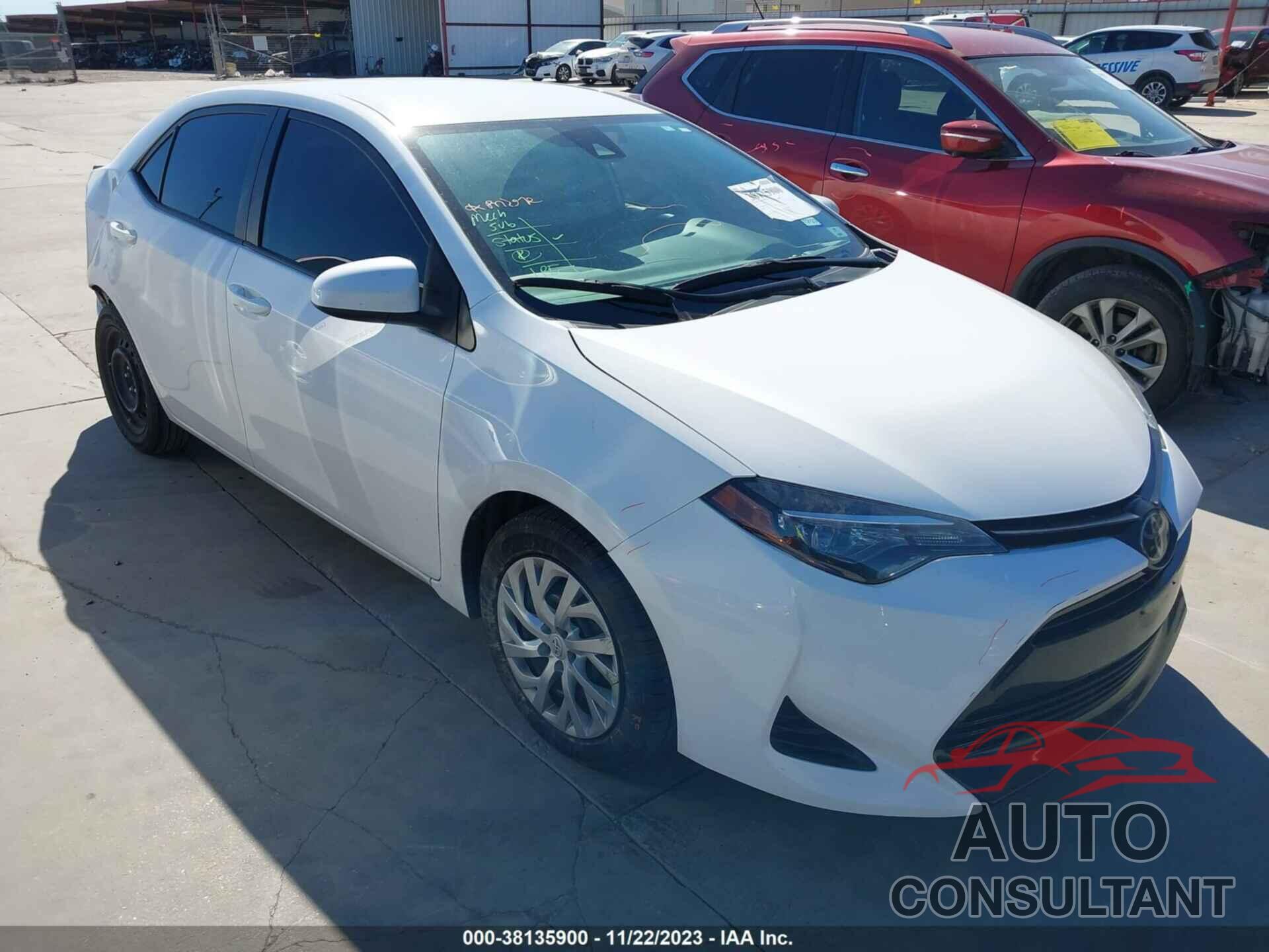 TOYOTA COROLLA 2019 - 2T1BURHE7KC216289