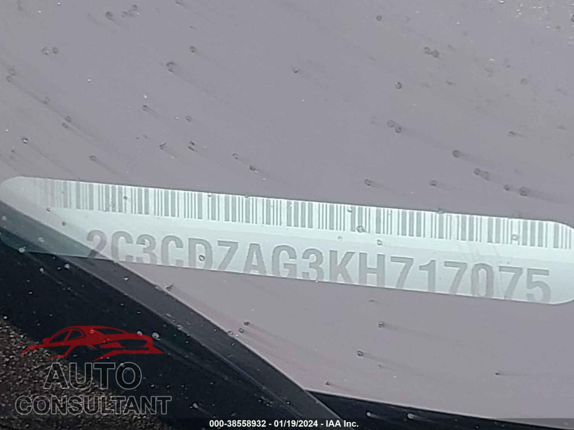 DODGE CHALLENGER 2019 - 2C3CDZAG3KH717075