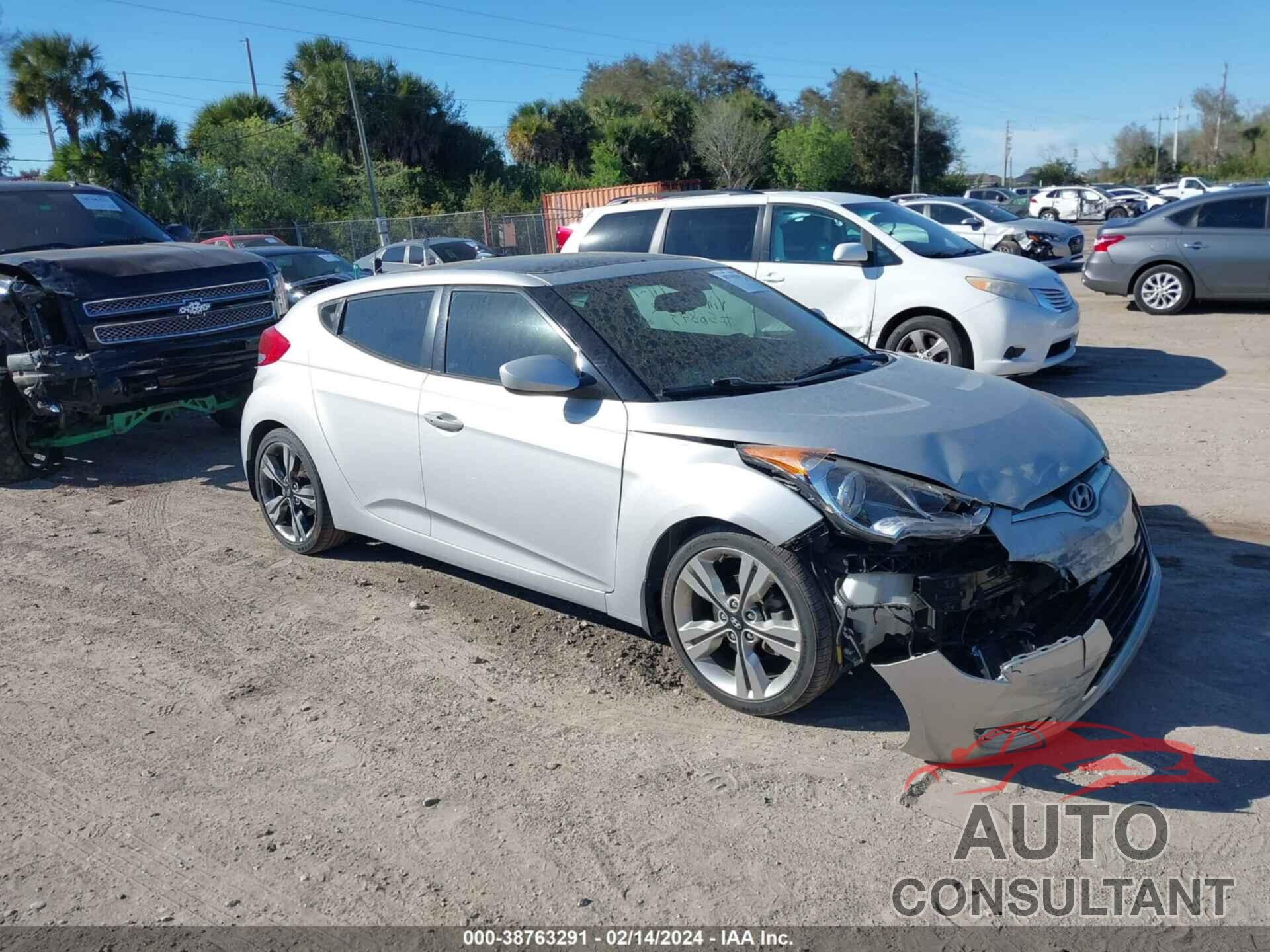 HYUNDAI VELOSTER 2017 - KMHTC6AD8HU322362