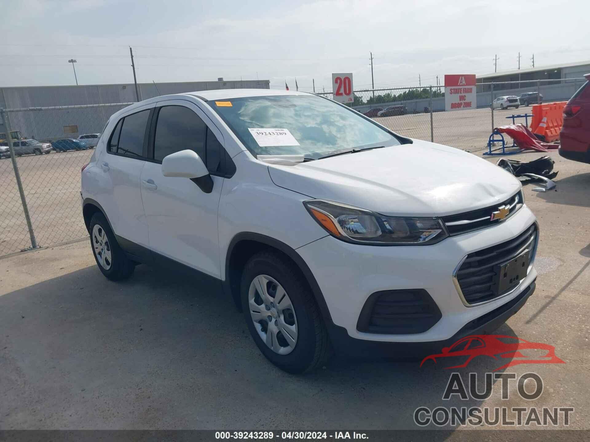 CHEVROLET TRAX 2018 - 3GNCJKSB9JL228434