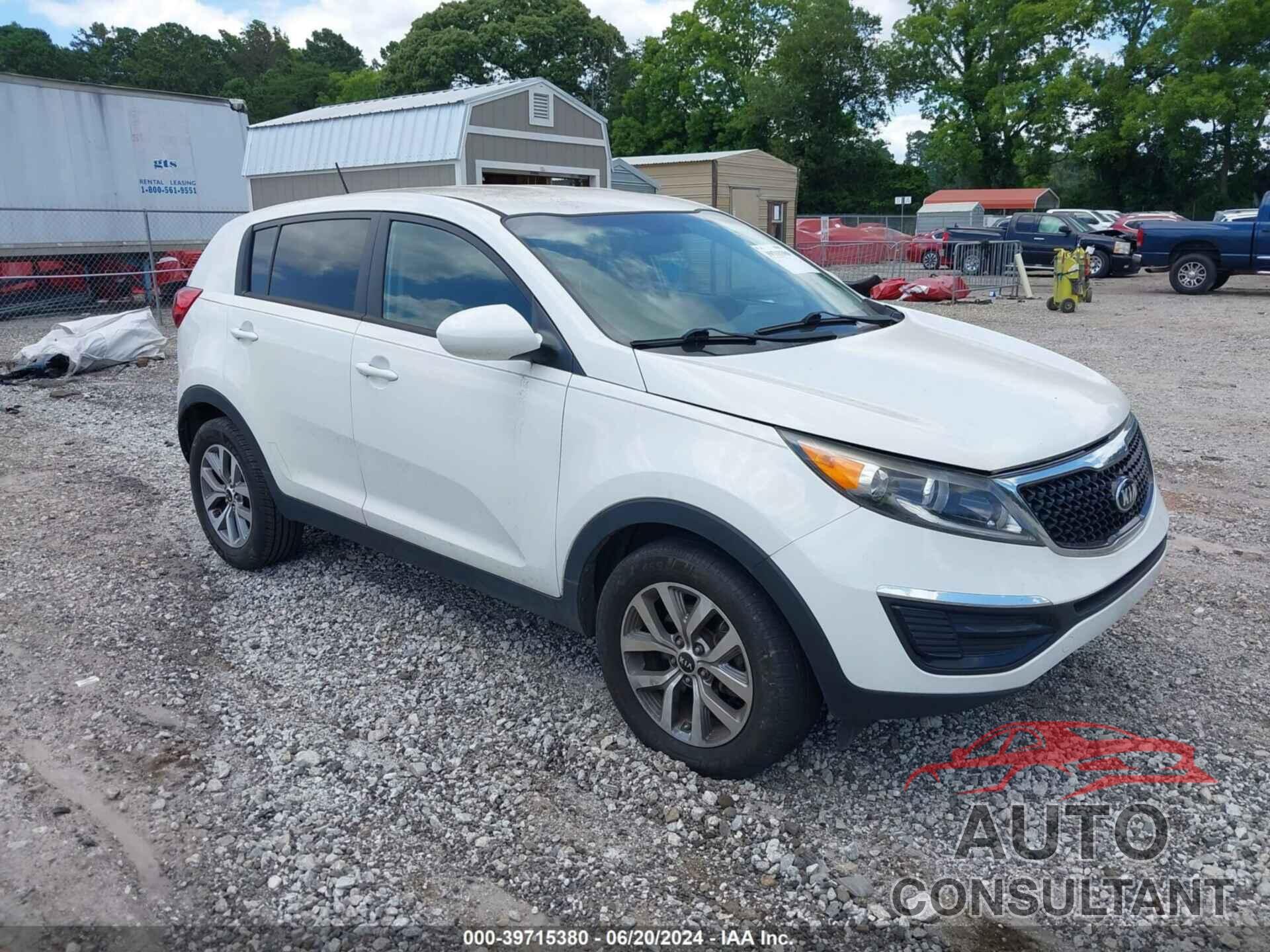 KIA SPORTAGE 2016 - KNDPB3AC6G7836609