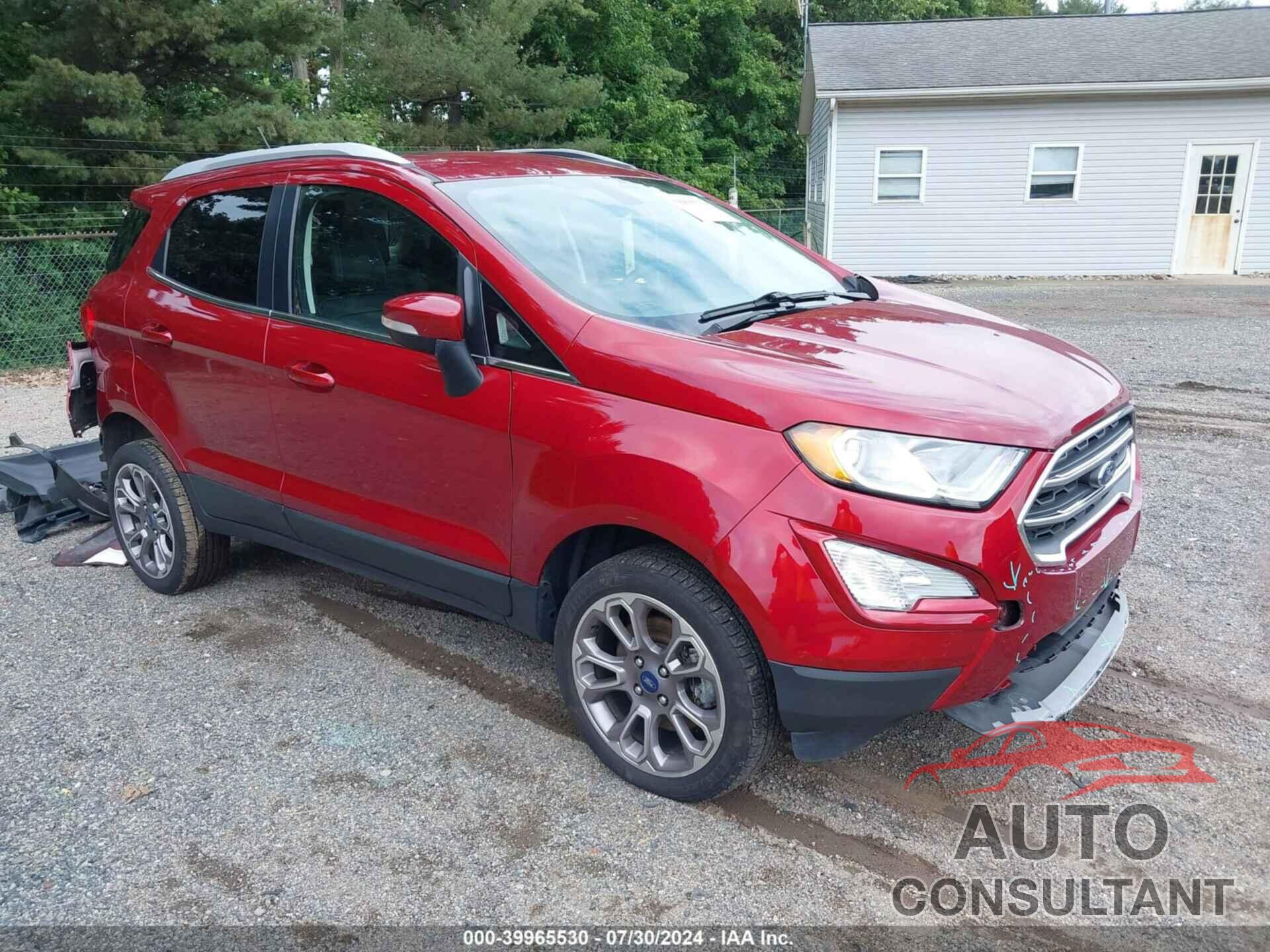 FORD ECOSPORT 2019 - MAJ6S3KL8KC294395