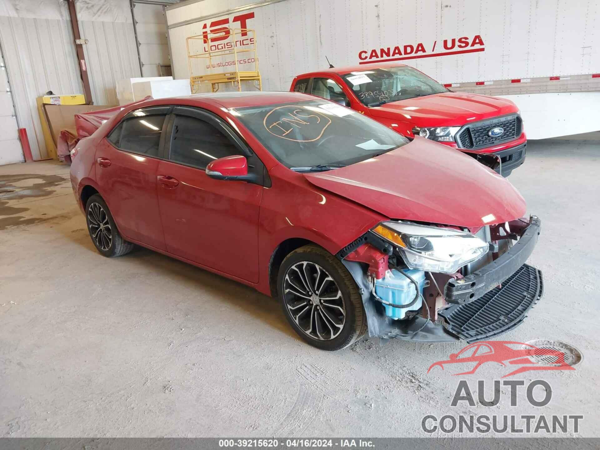 TOYOTA COROLLA 2016 - 5YFBURHE5GP389235
